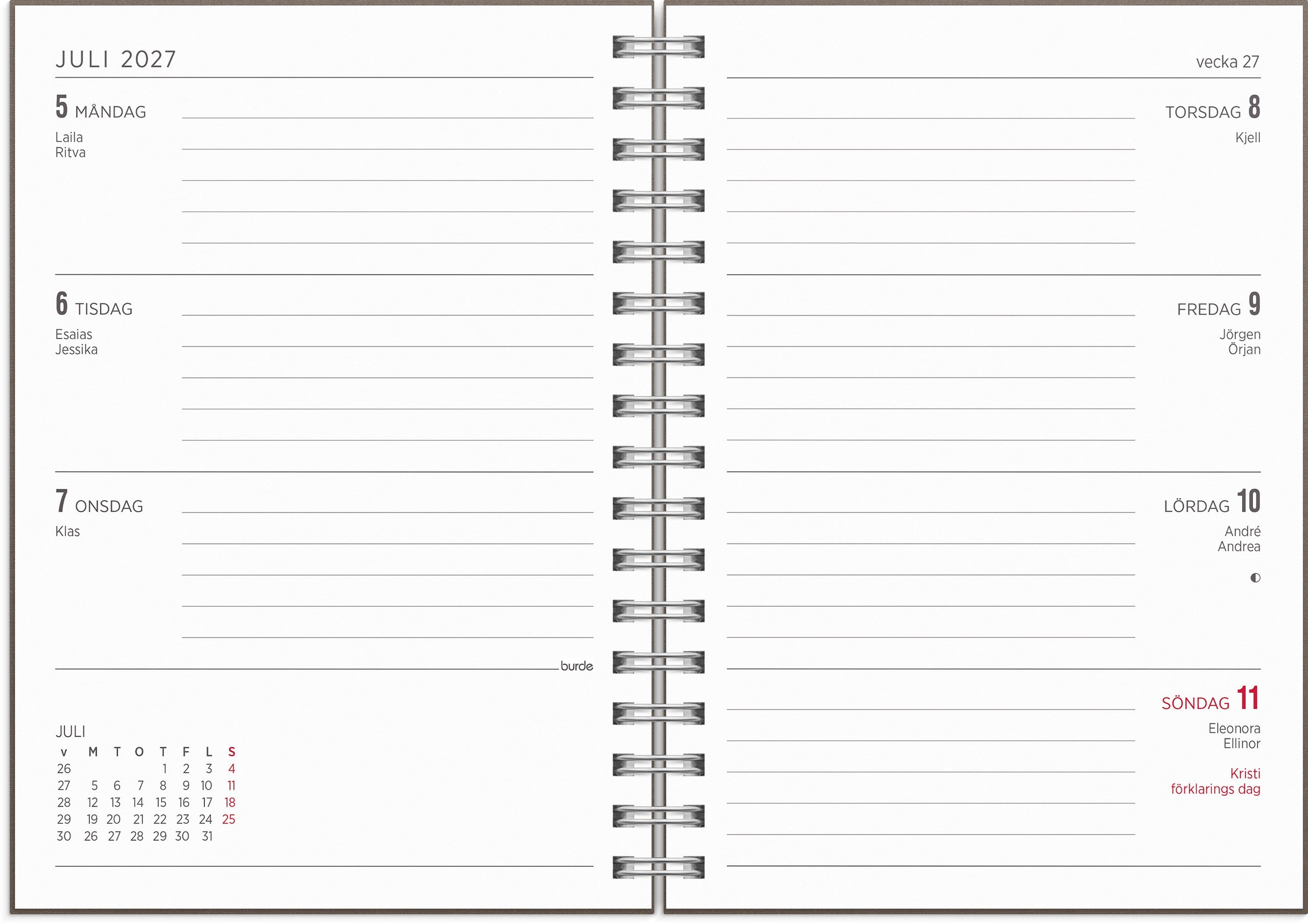 Kalender 2027 Senator A6 Story brun