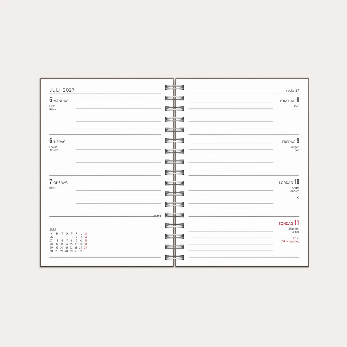 Kalender 2027 Senator A6 Story brun