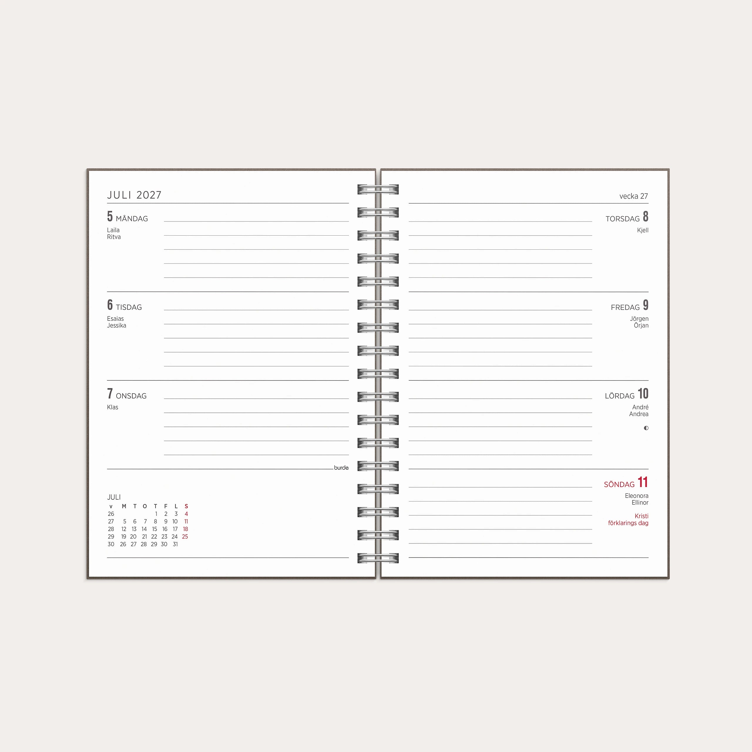 Kalender 2027 Senator A6 Story brun