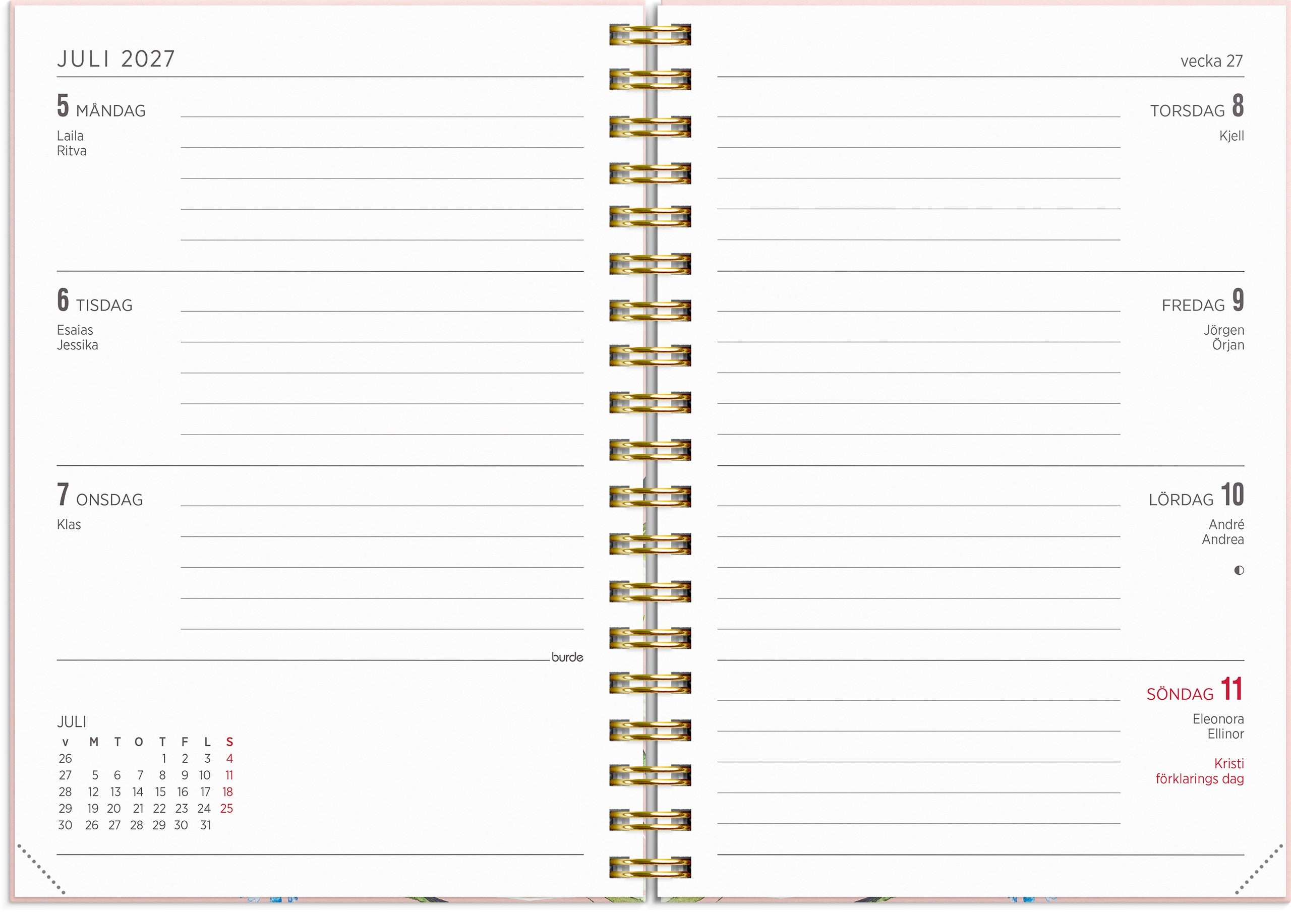 Kalender 2027 Senator A6 Story ängsblomma