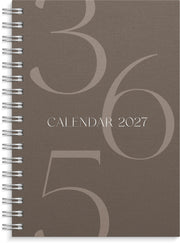 Kalender 2027 Weekly A6 Story brun