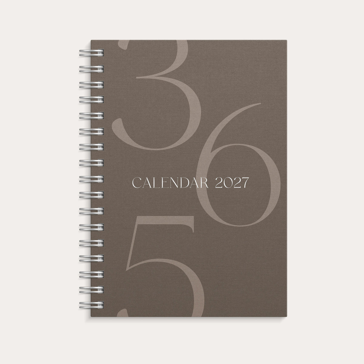 Kalender 2027 Weekly A6 Story brun