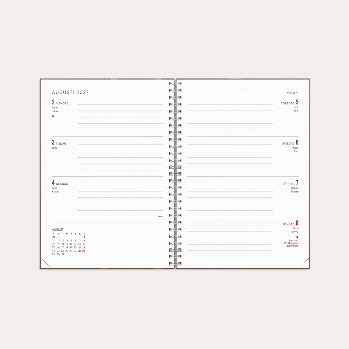 Kalender 2027 Senator A5 Story brun