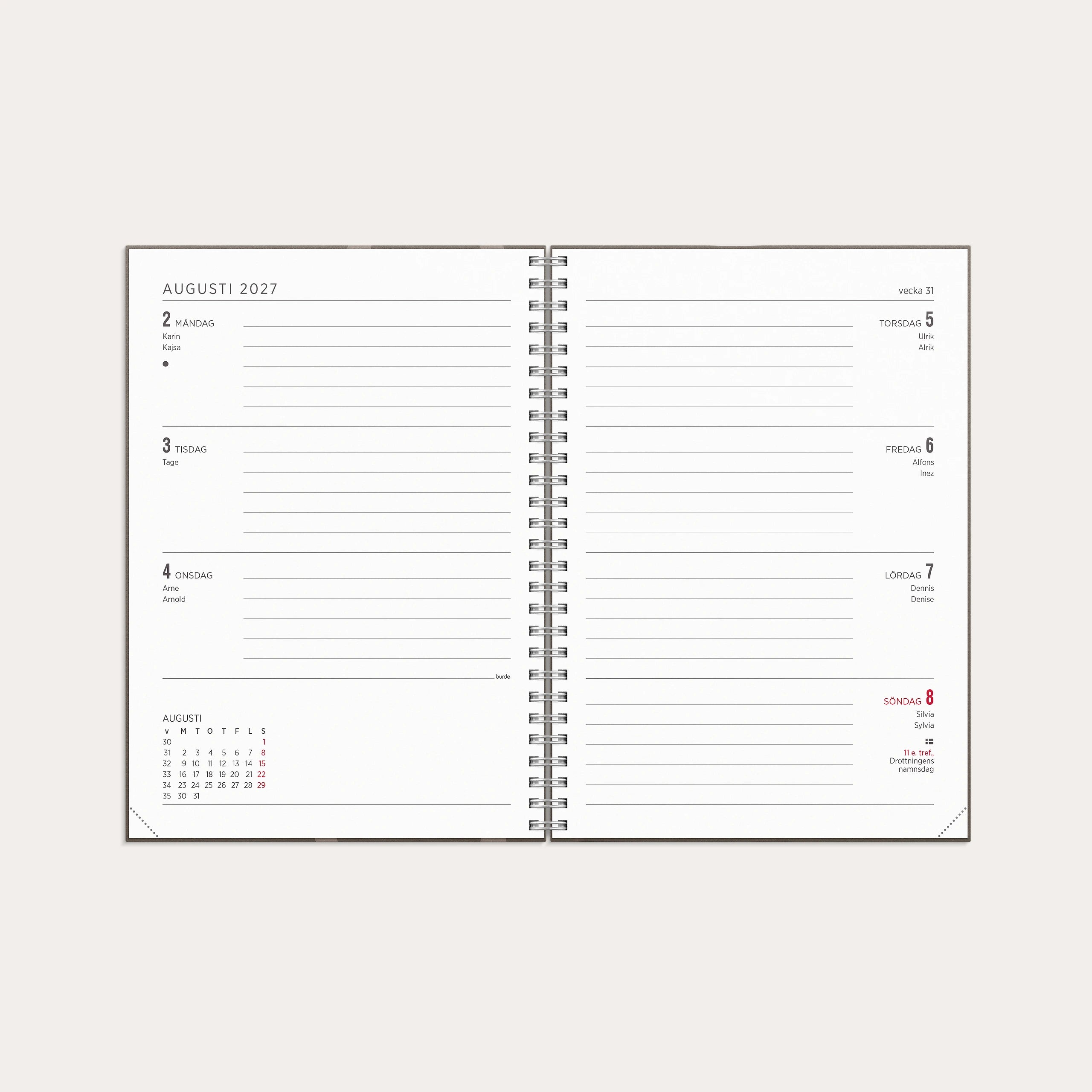 Kalender 2027 Senator A5 Story brun