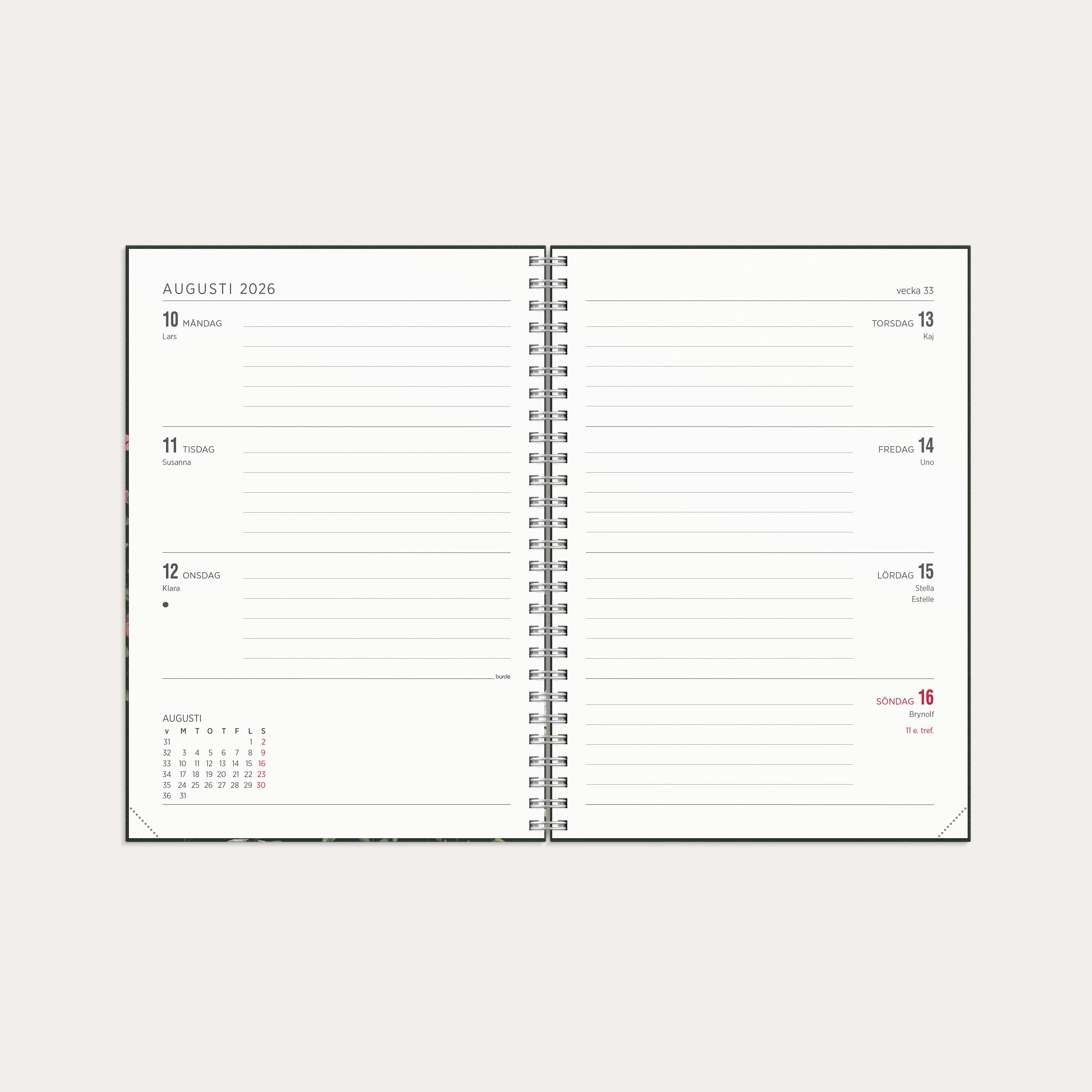 Kalender 2026 Senator A5 Story blomma