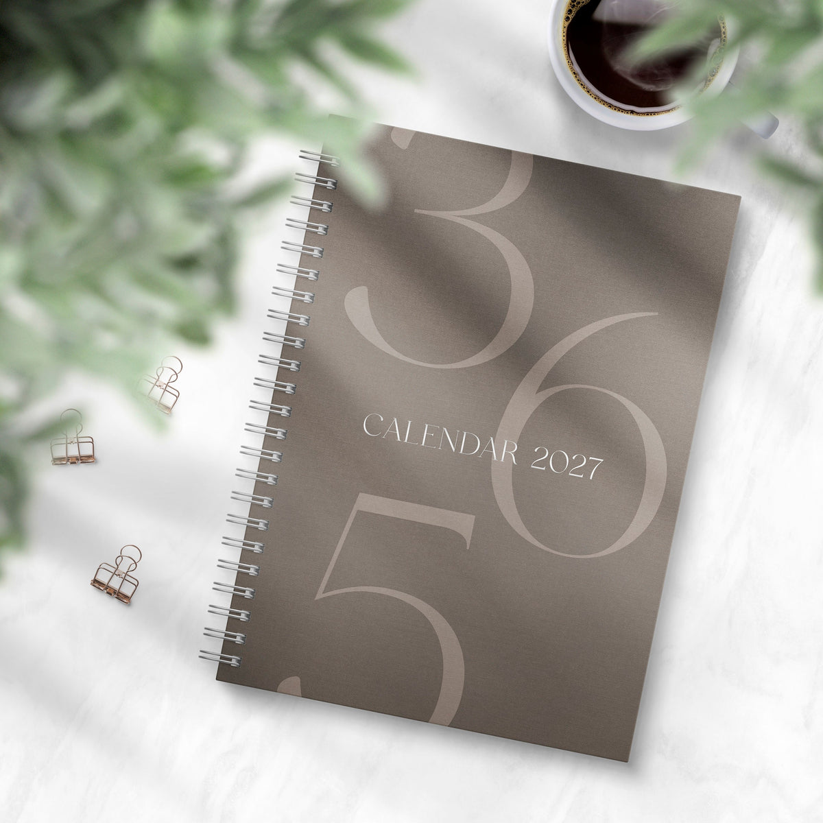 Kalender 2027 Business A5 Story brun