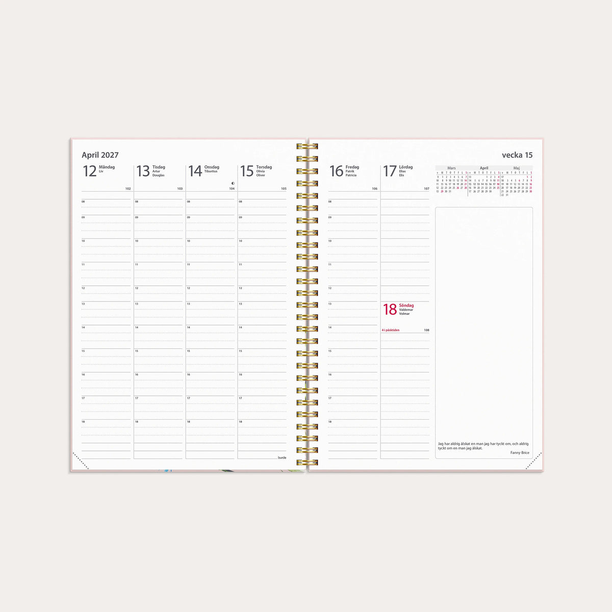 Kalender 2027 Business A5 Story ängsblomma