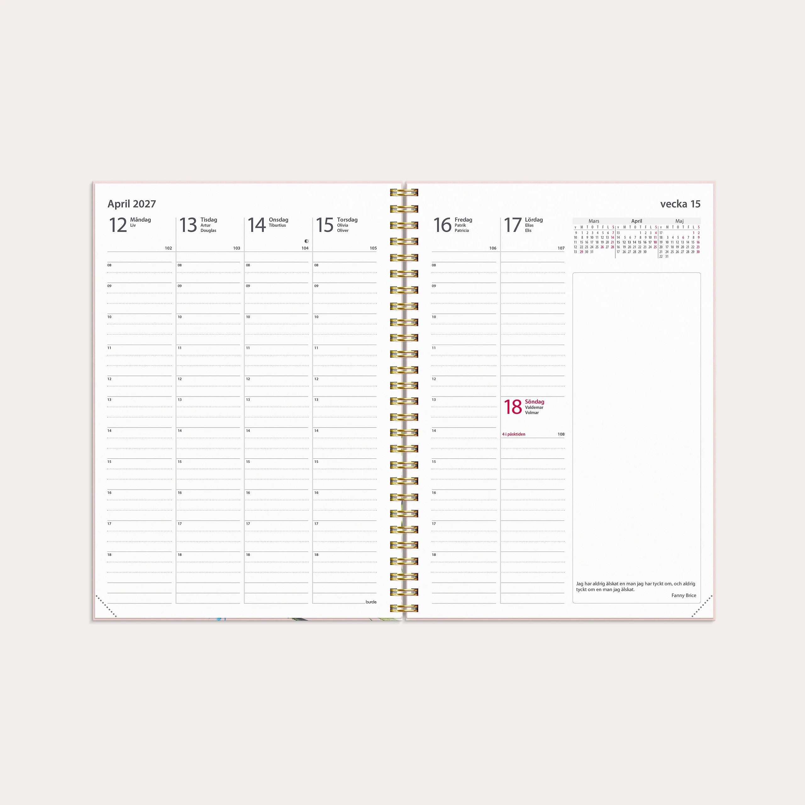 Kalender 2027 Business A5 Story ängsblomma