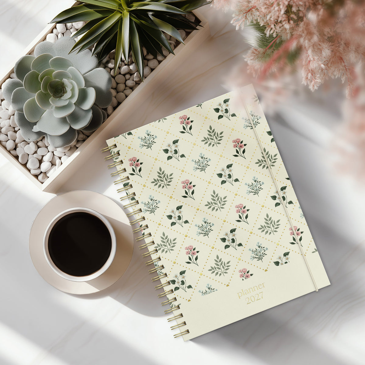Kalender 2027 Business A5 Story blomma