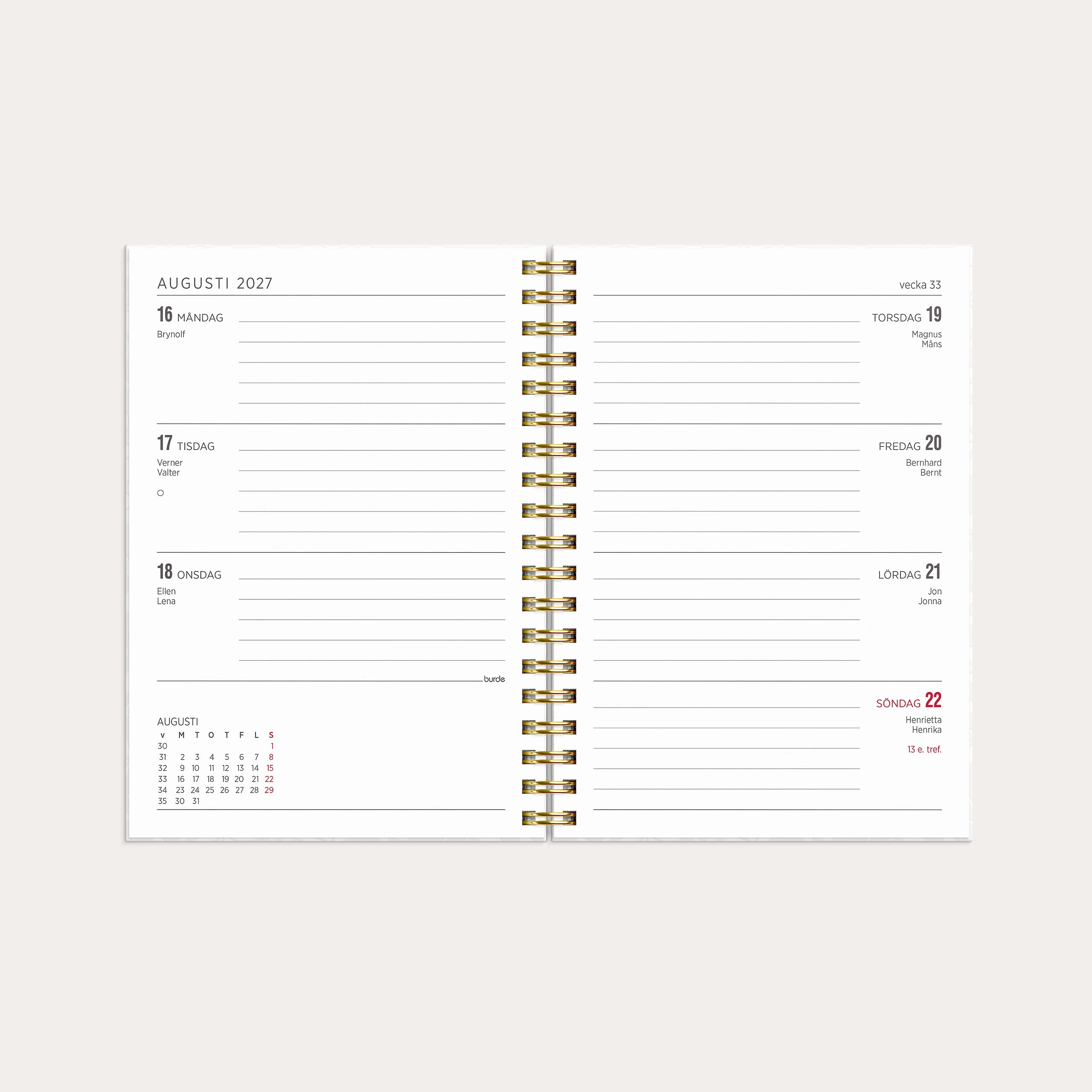 Kalender 2027 Senator A6 White