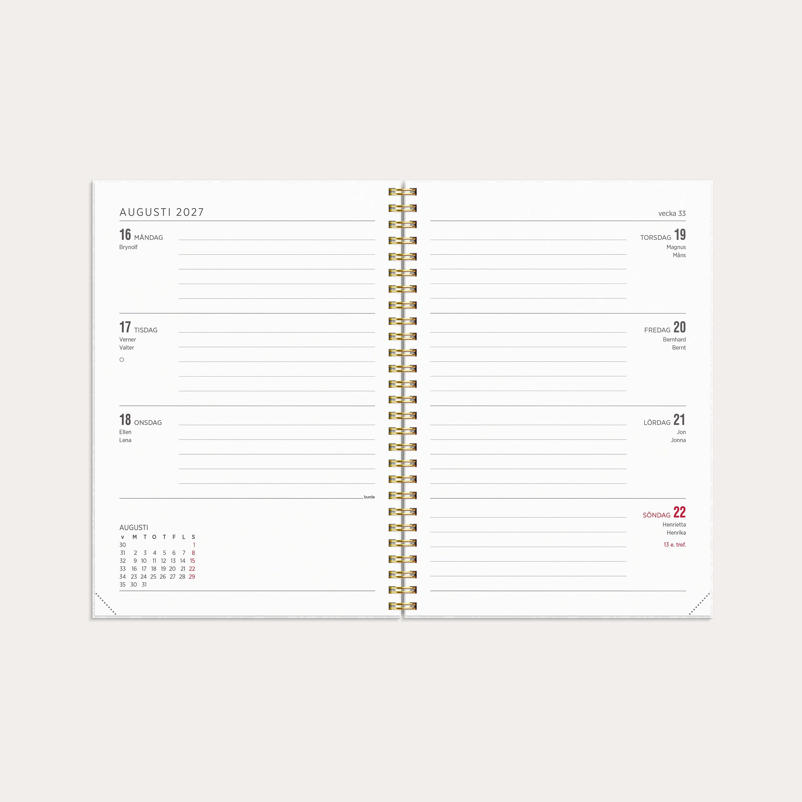 Kalender 2027 Senator A5 White