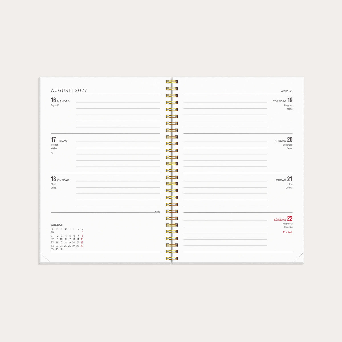 Kalender 2027 Senator A5 White