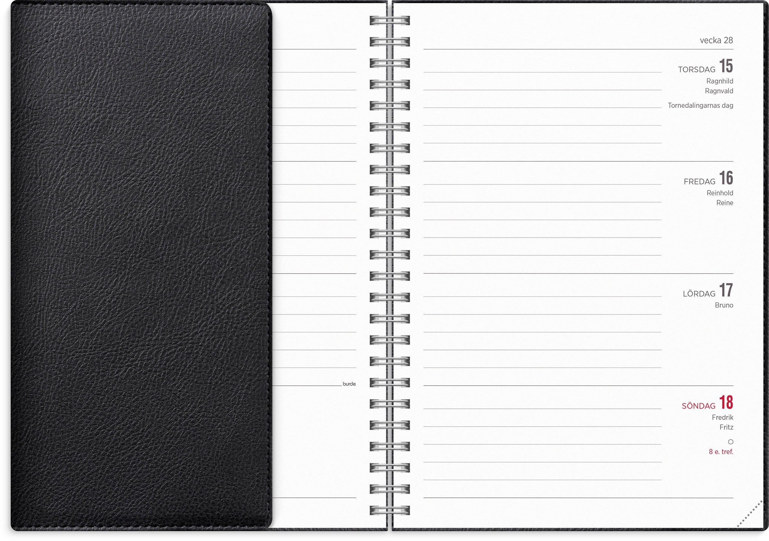 Kalender 2027 Senator A5 Twist svart
