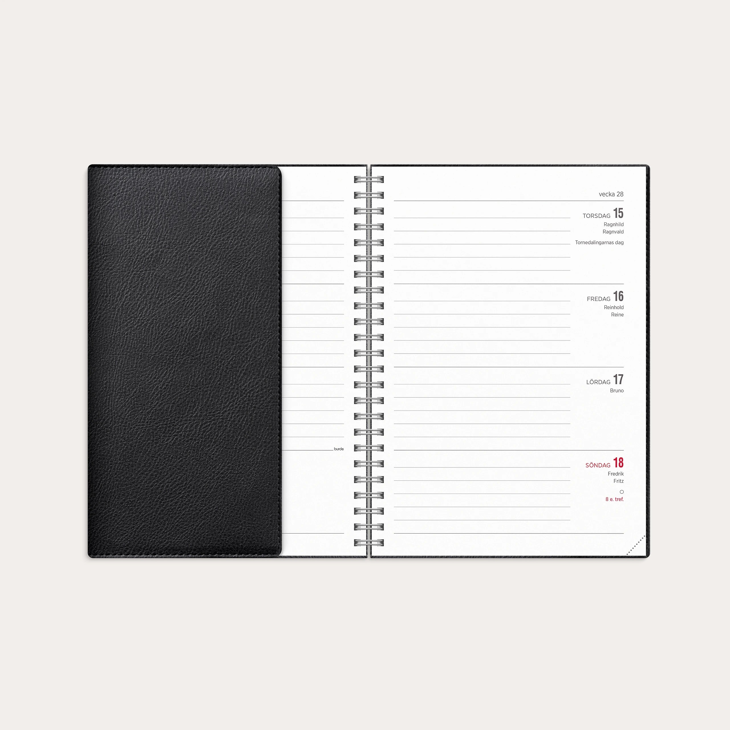 Kalender 2027 Senator A5 Twist svart