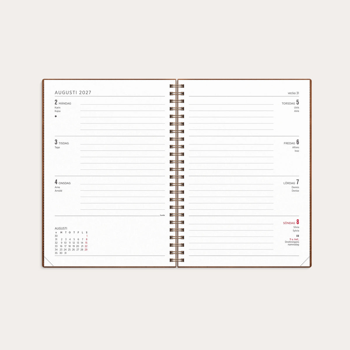 Kalender 2027 Senator A5 Twist brun