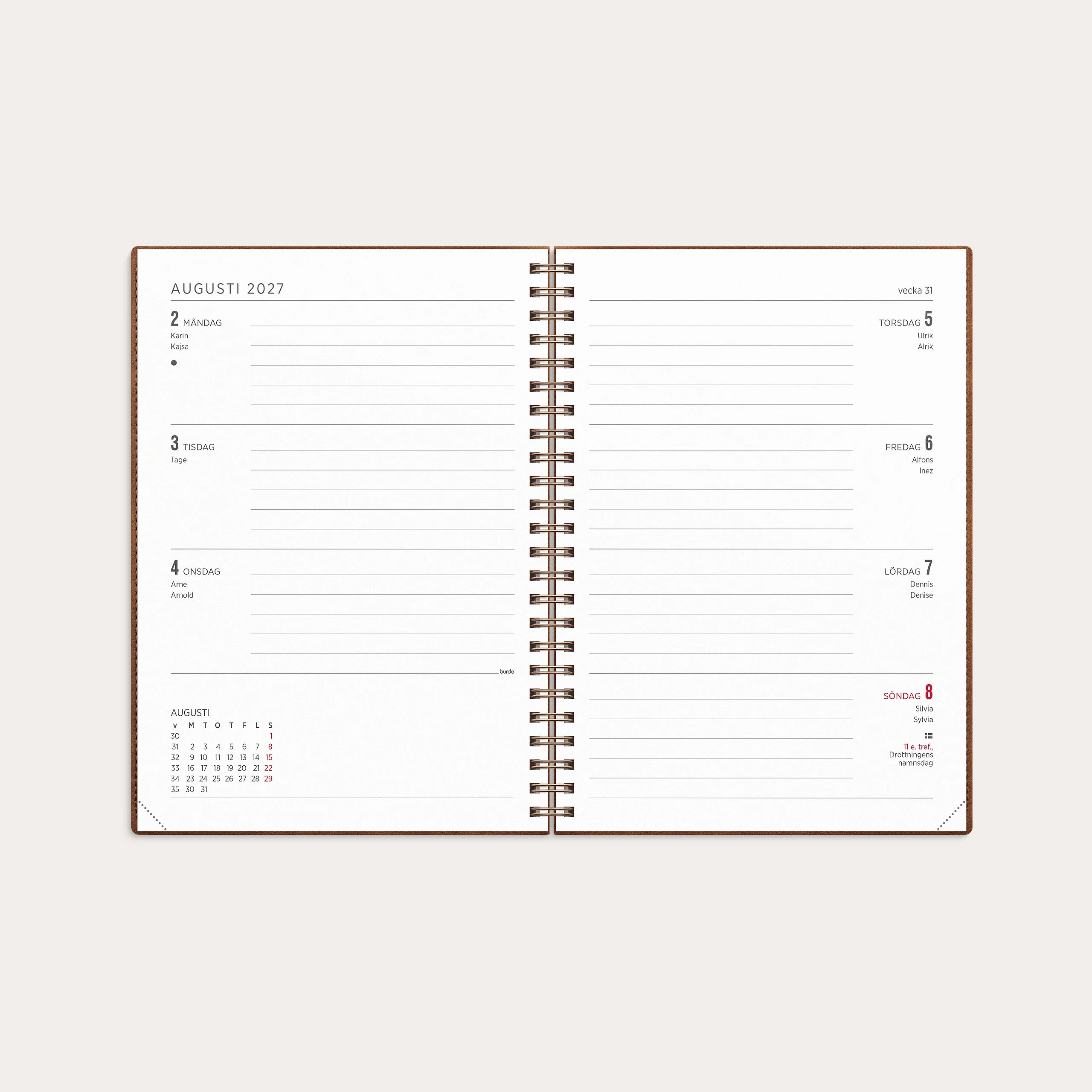 Kalender 2027 Senator A5 Twist brun