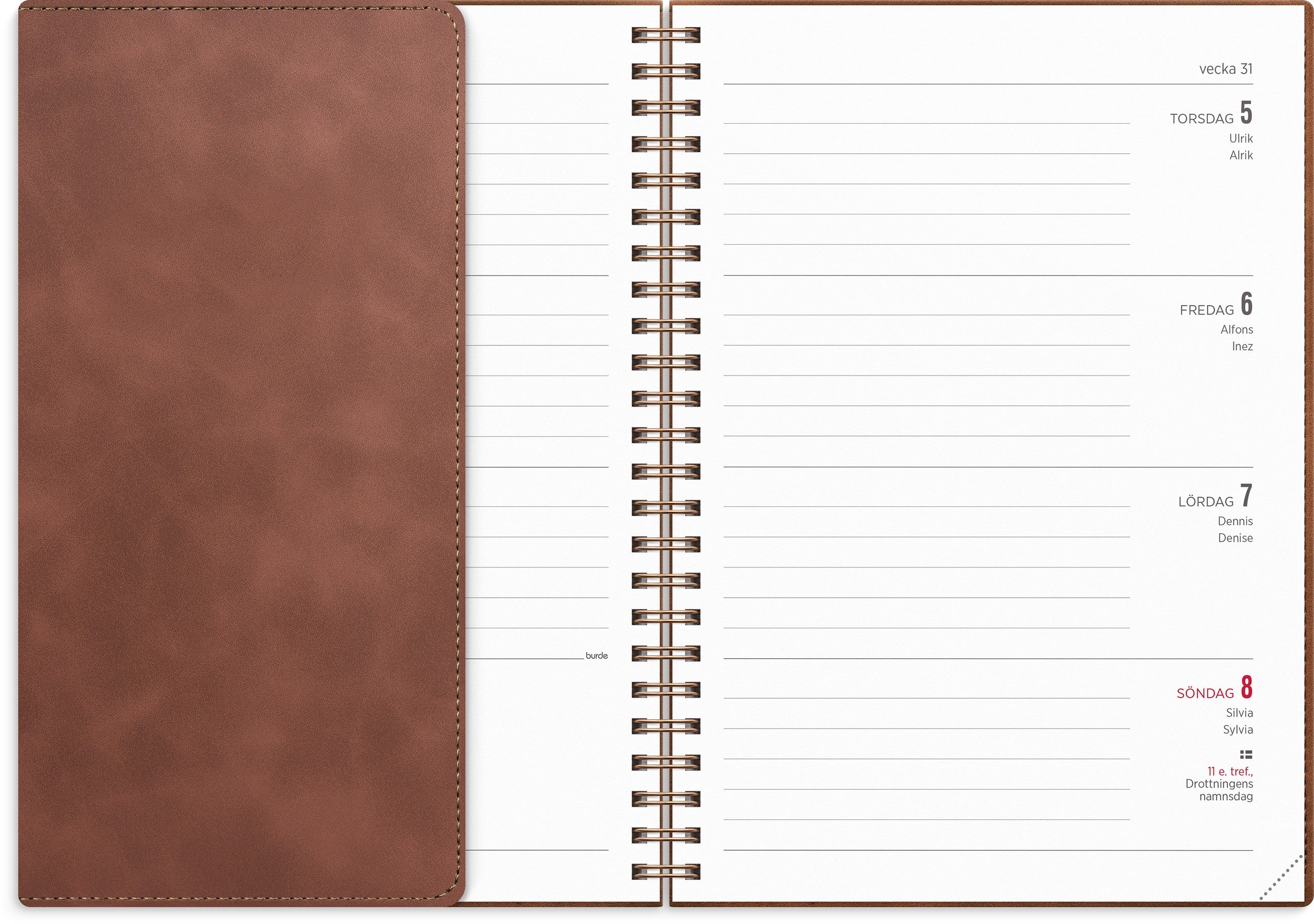 Kalender 2027 Senator A5 Twist brun