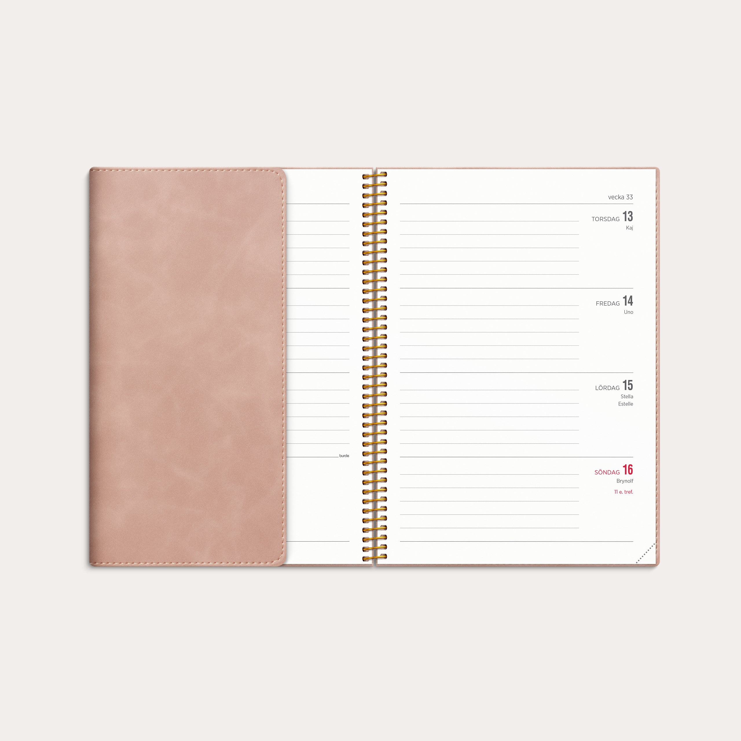 Kalender 2026 Senator A5 Twist rosa