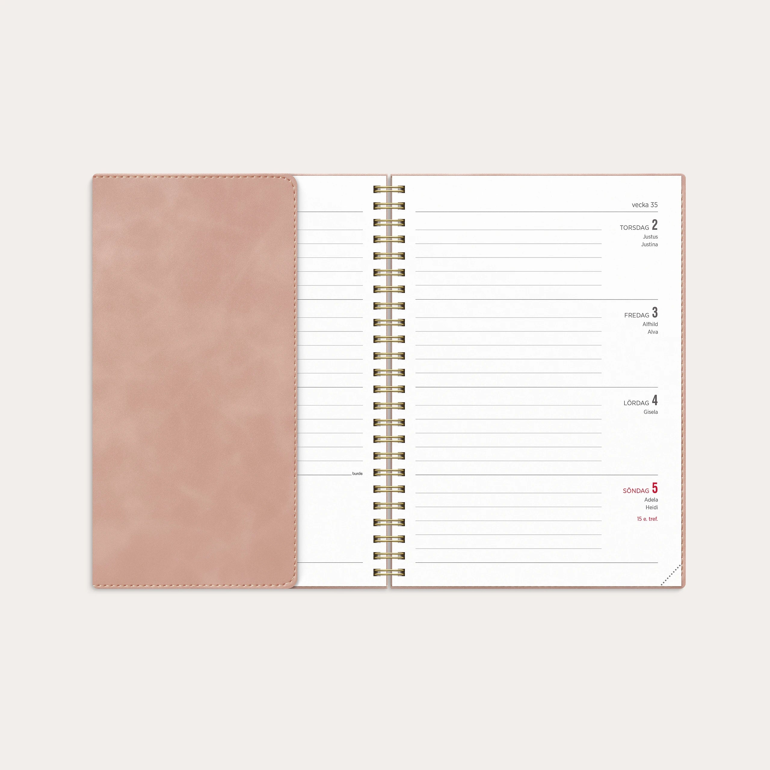 Kalender 2027 Senator A5 Twist rosa