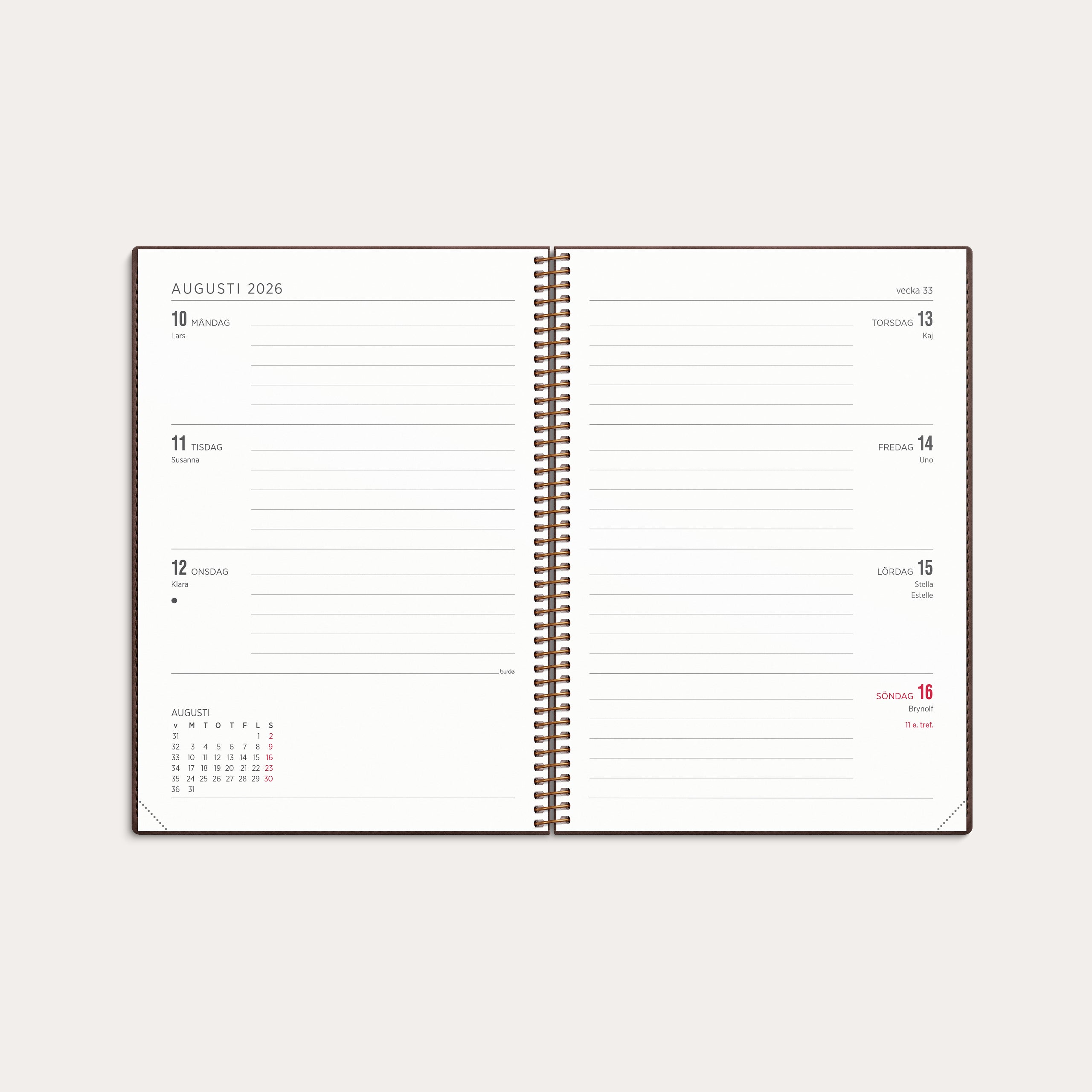 Kalender 2026 Senator A5 Twist brun