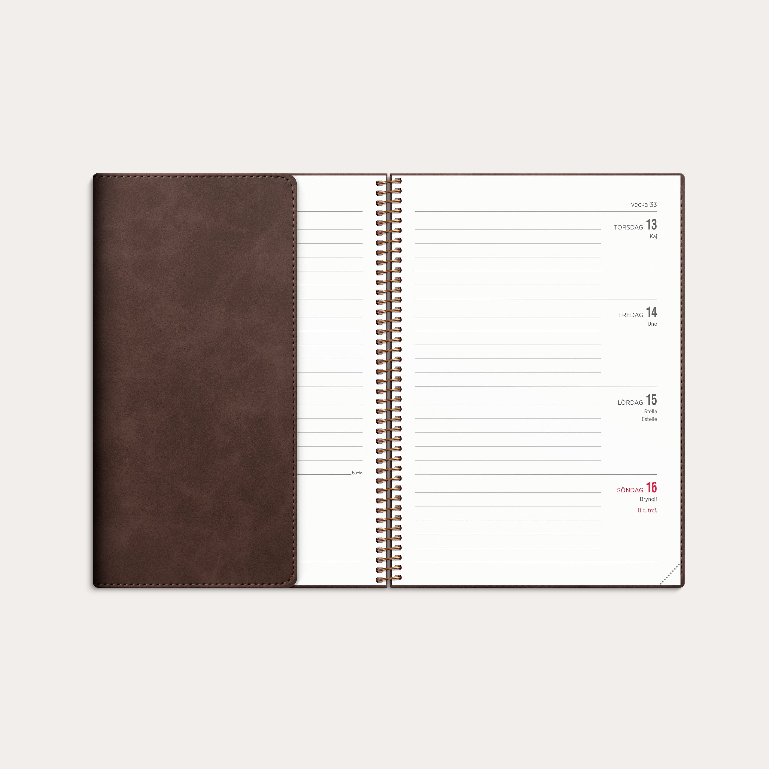 Kalender 2026 Senator A5 Twist brun