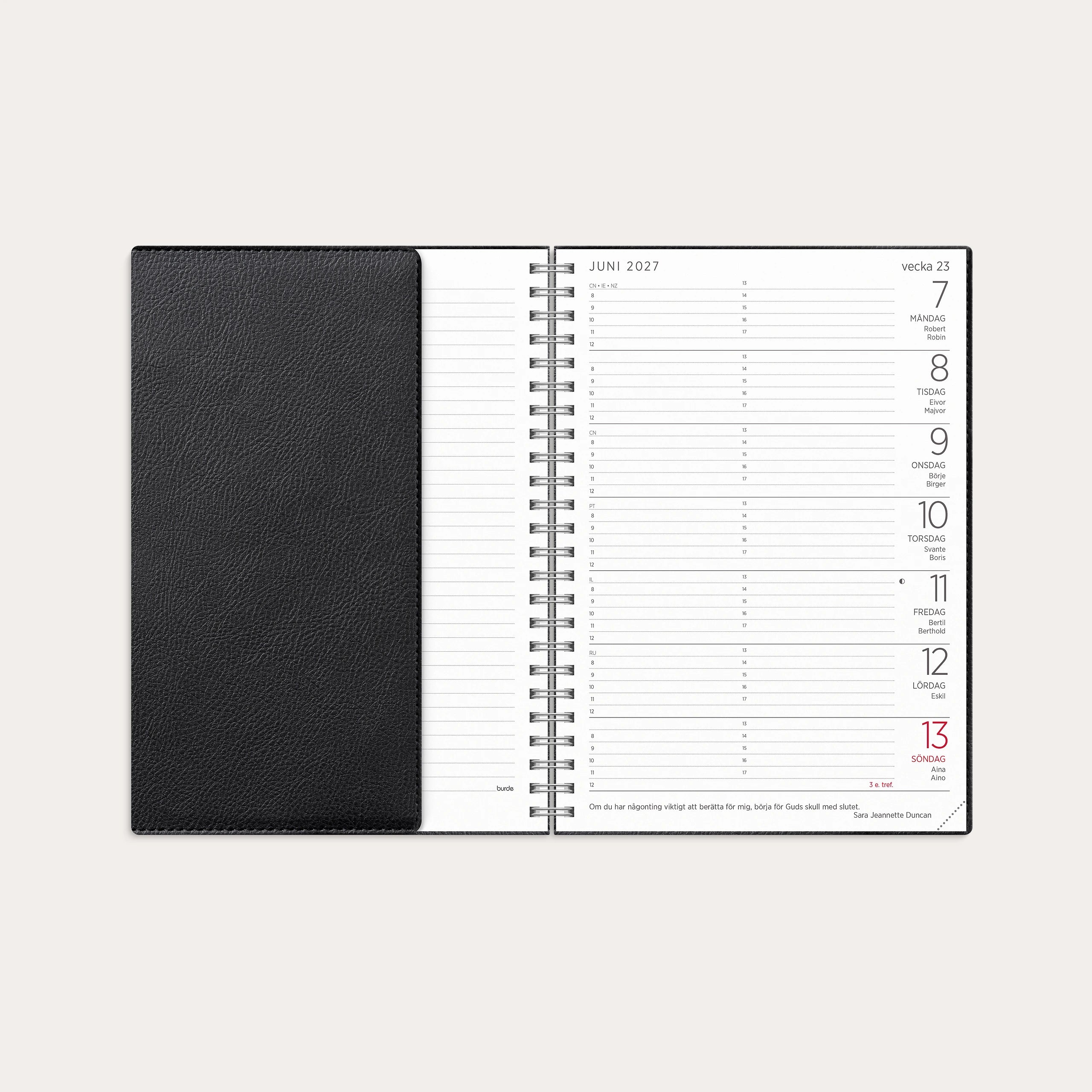 Stor Veckokalender Twist 2027 svart