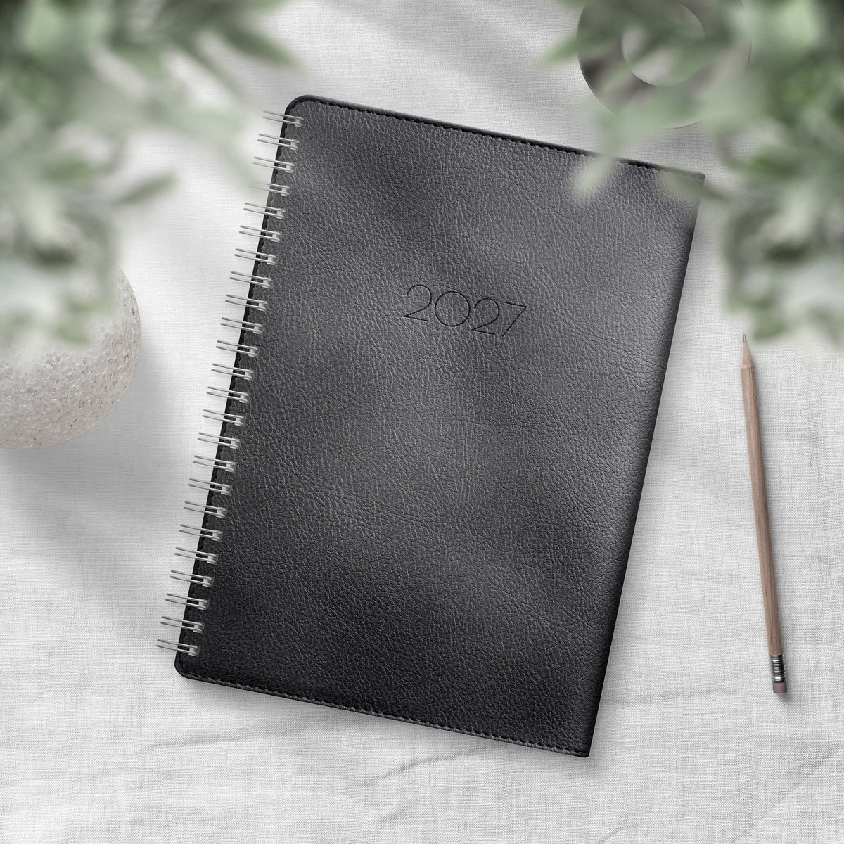 Kalender 2027 Business A5 Twist svart