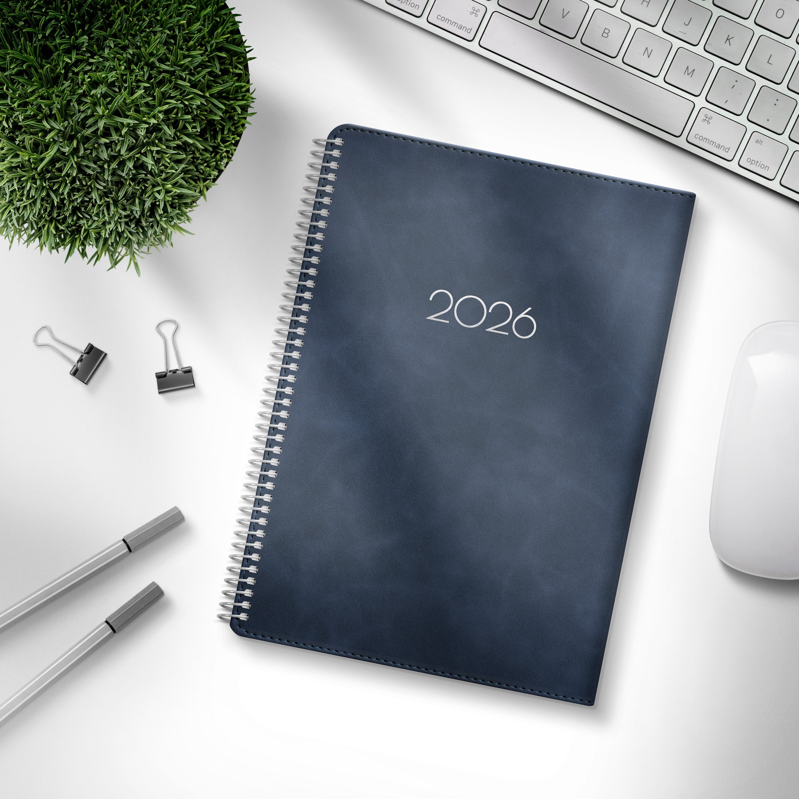 Kalender 2026 Business A5 Twist blå