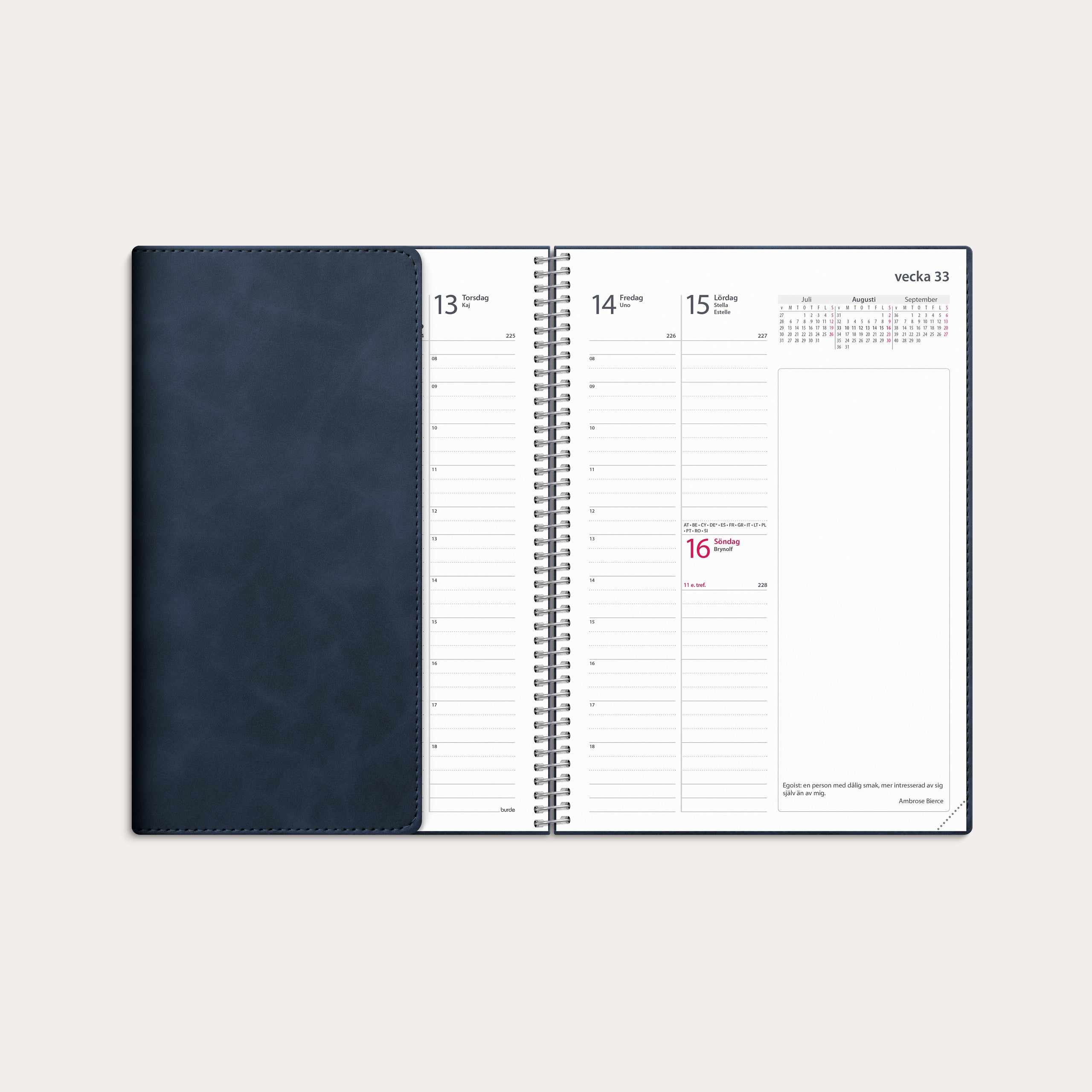 Kalender 2026 Business Twist blå