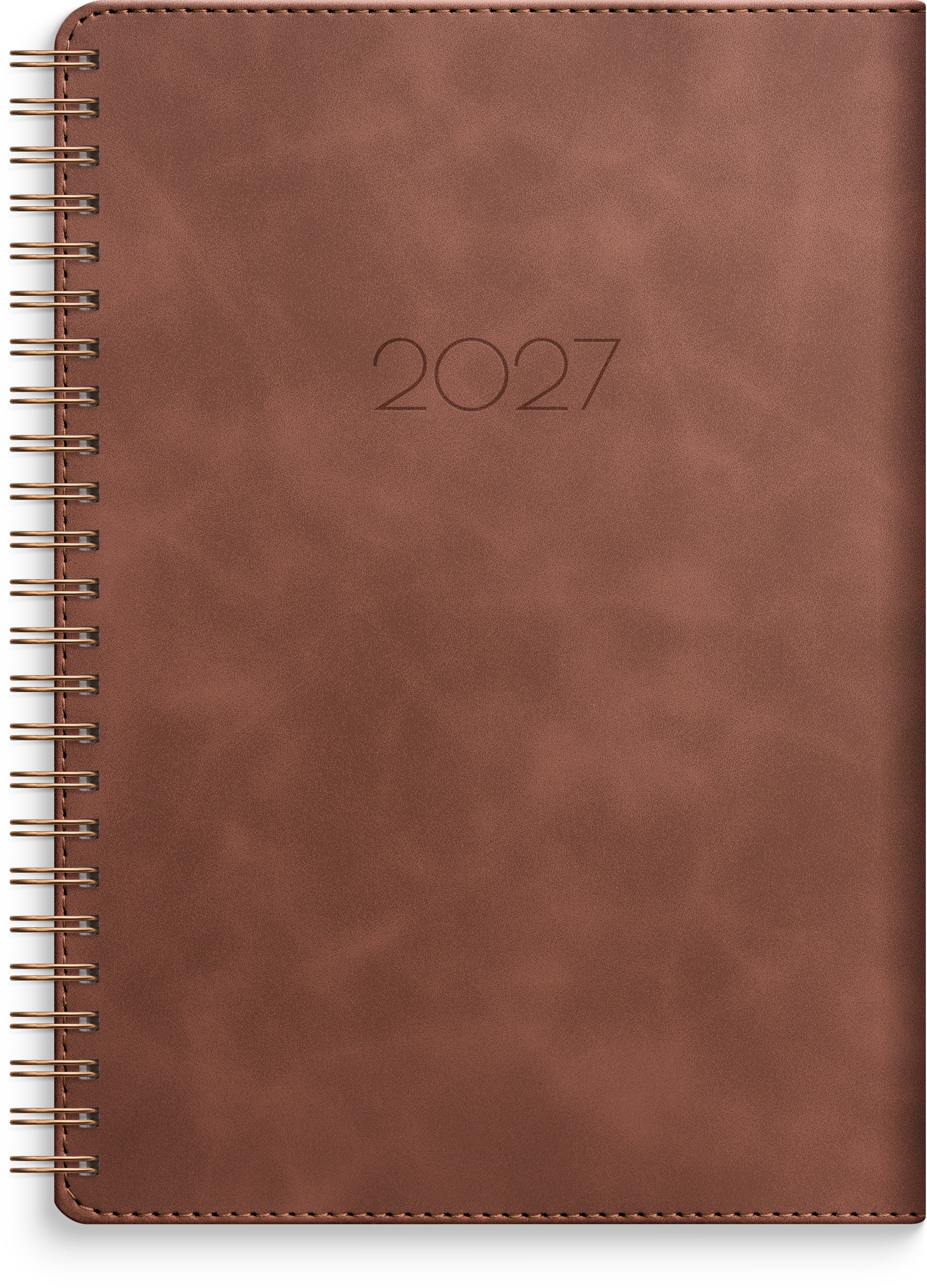 Kalender 2027 Business A5 Twist brun