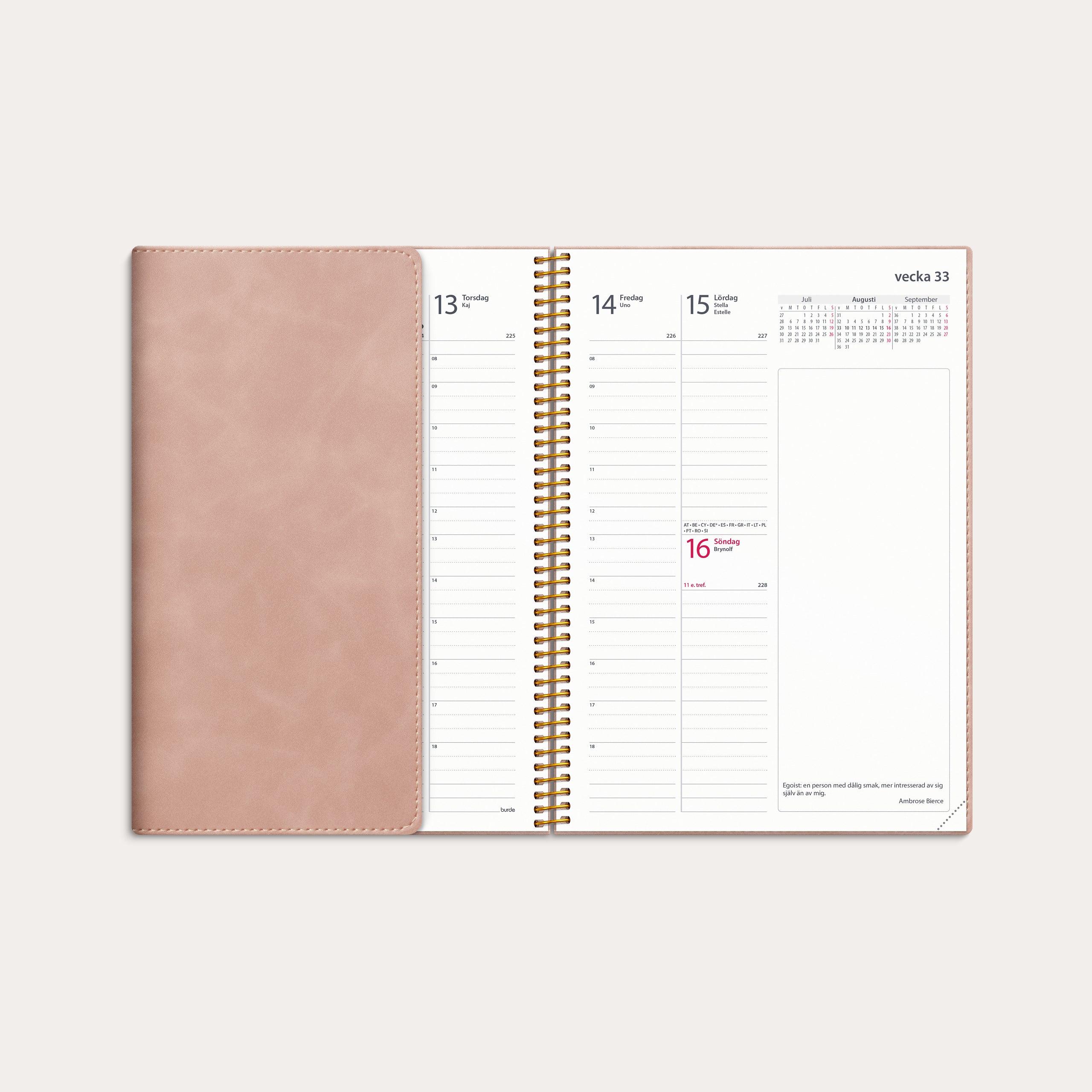 Kalender 2026 Business Twist rosa