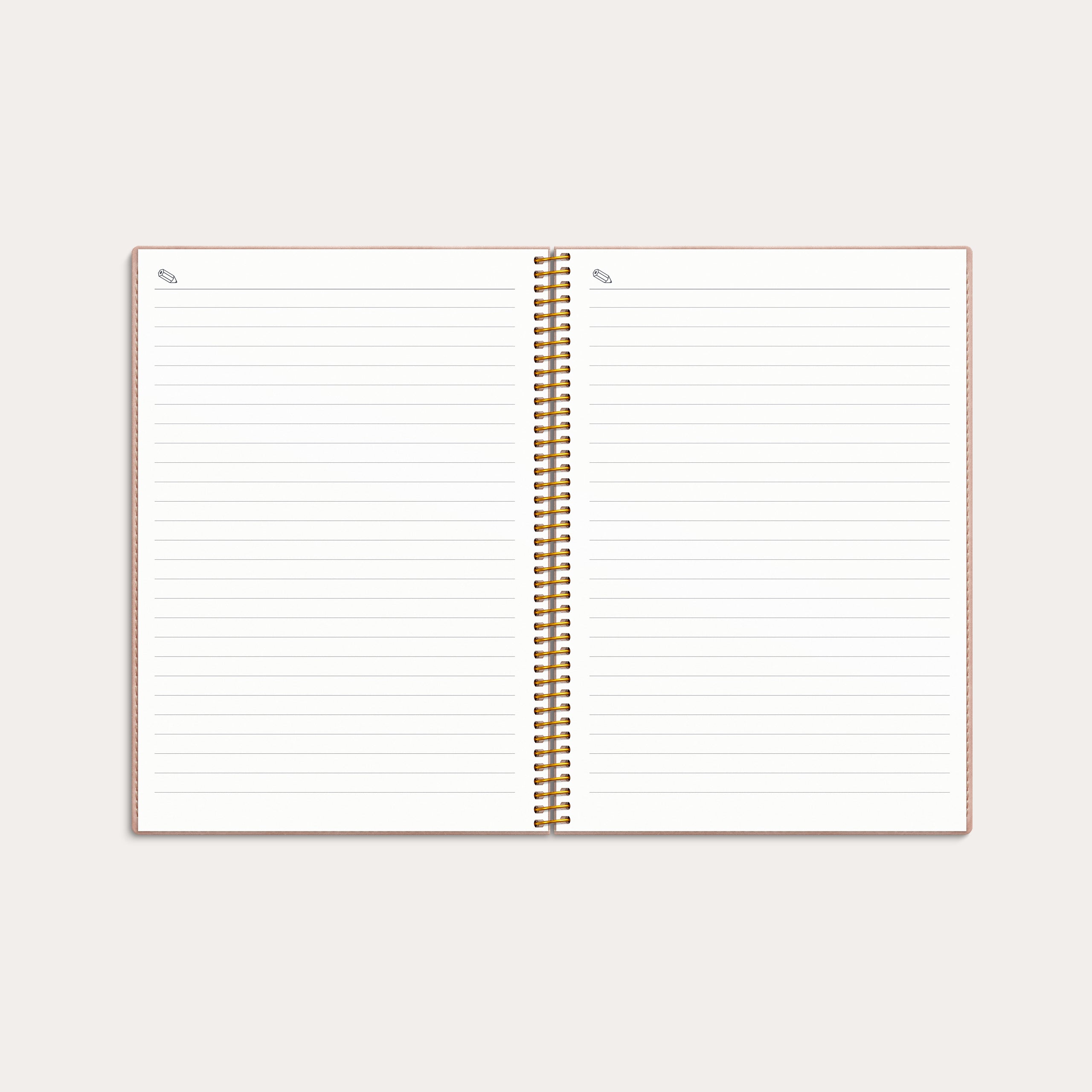 Kalender 2026 Business A5 Twist rosa – detail view