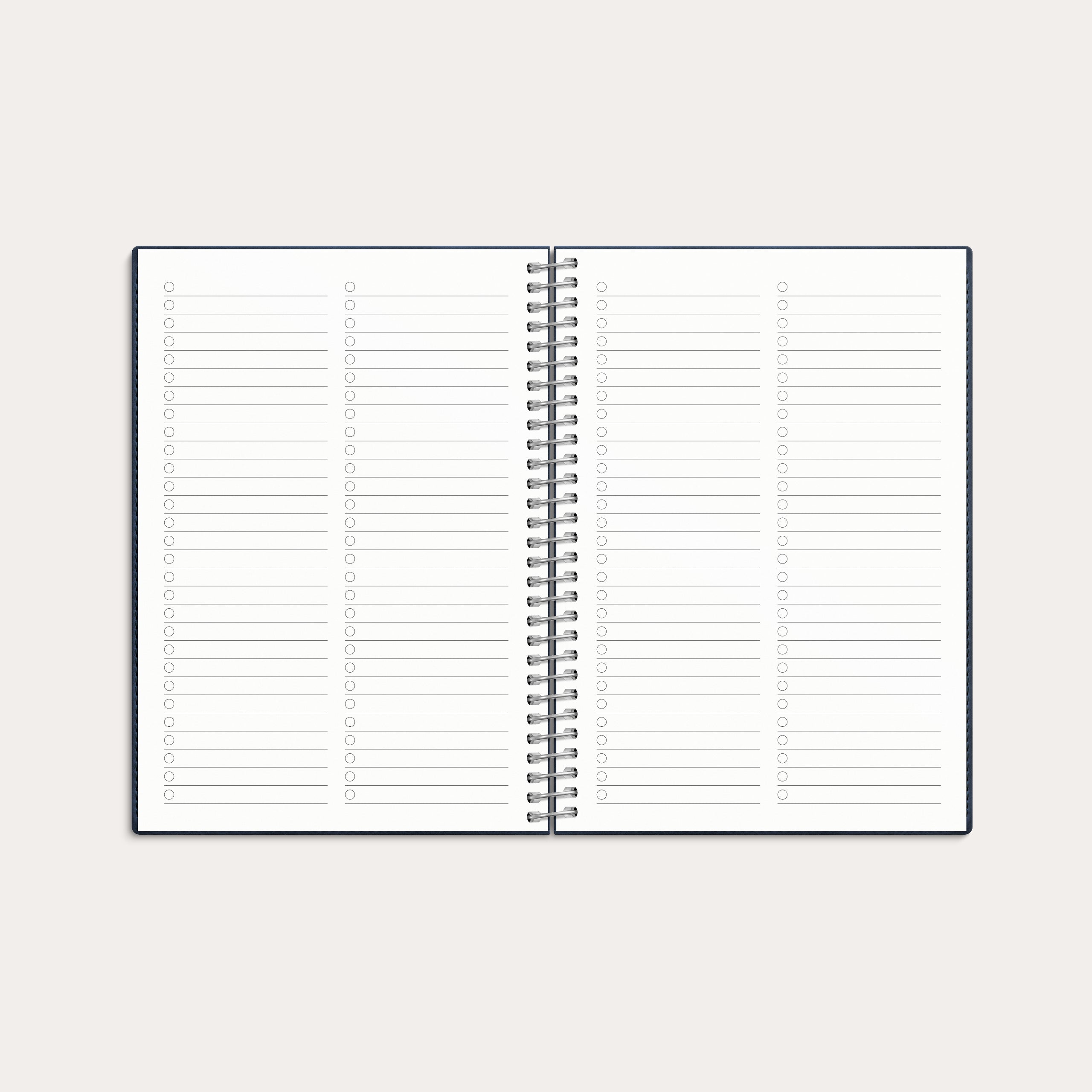 Kalender 2026 Senator A6 Twist blå – detail view