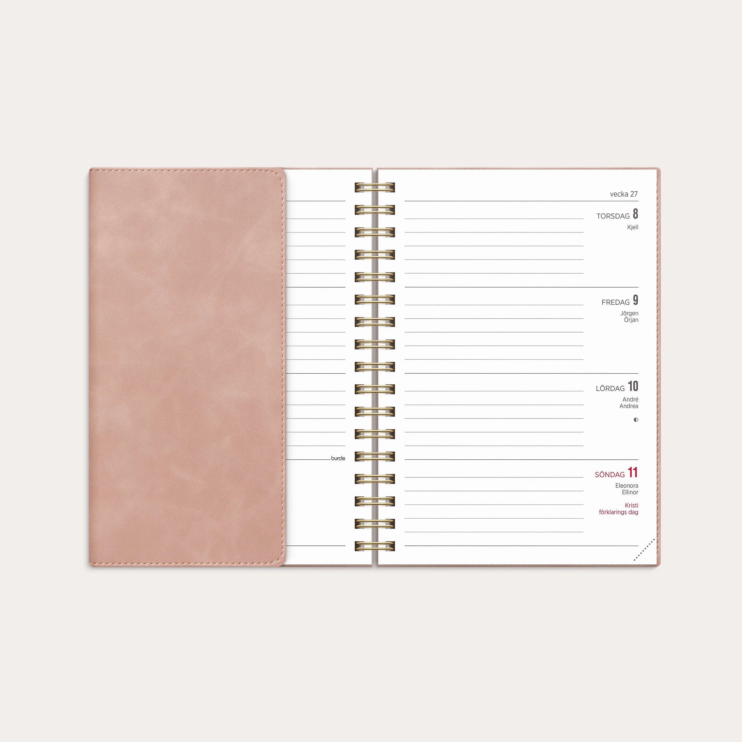 Kalender 2027 Senator A6 Twist rosa