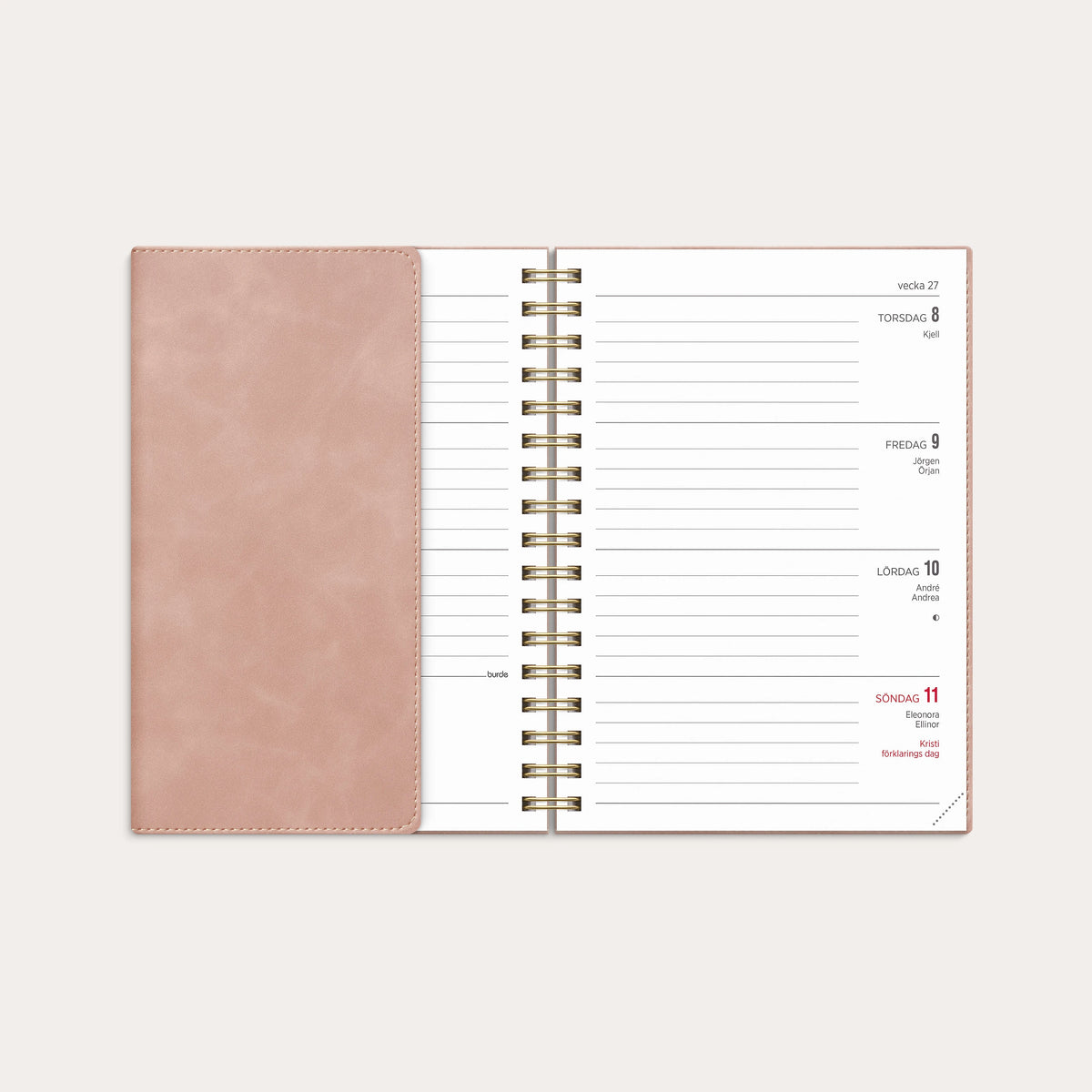 Kalender 2027 Senator A6 Twist rosa