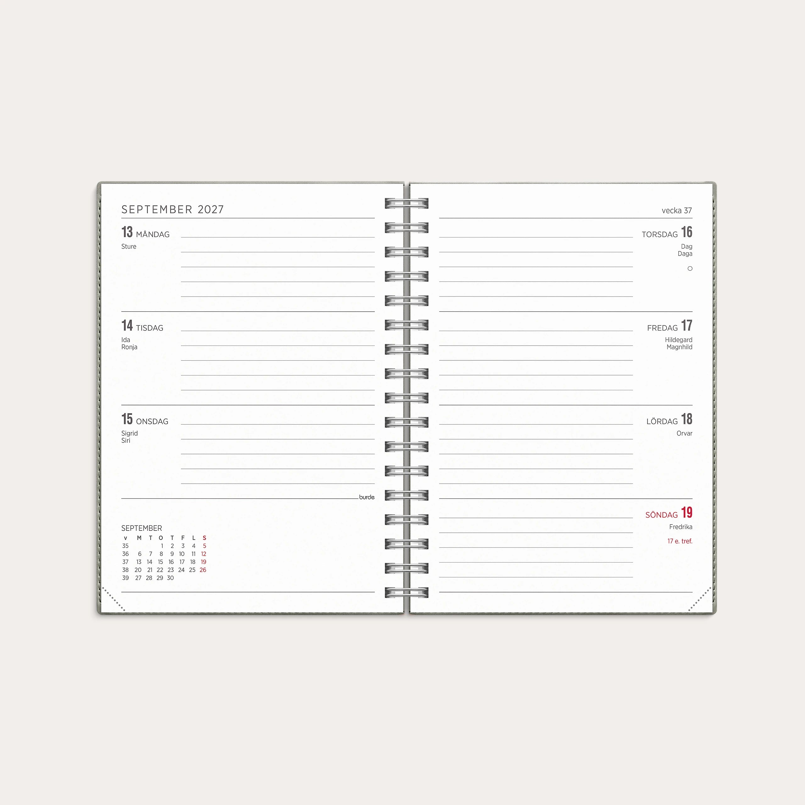 Kalender 2027 Senator A6 Twist grå