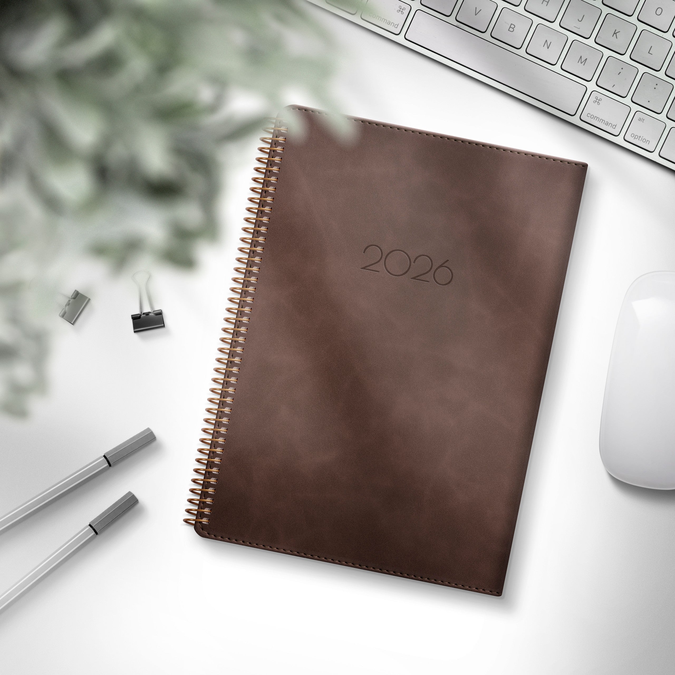 Kalender 2026 Business A5 Twist brun