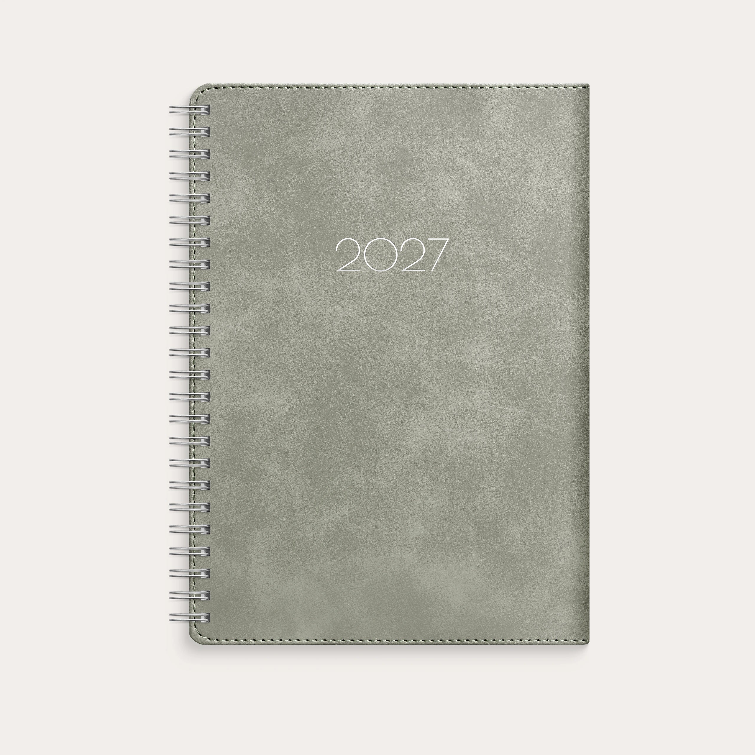 Kalender 2027 Business A5 Twist grå