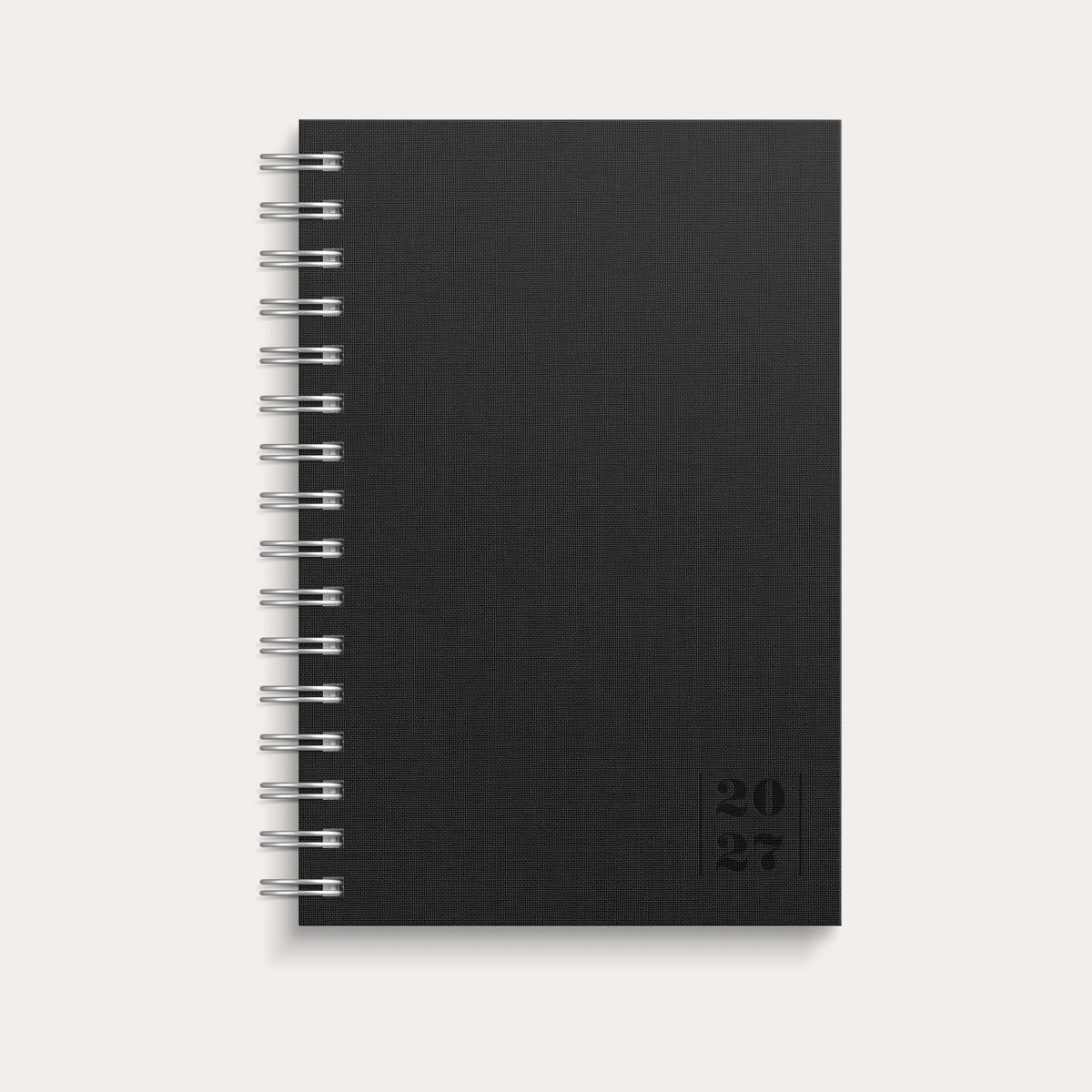 Dagbok Textile 2027 svart