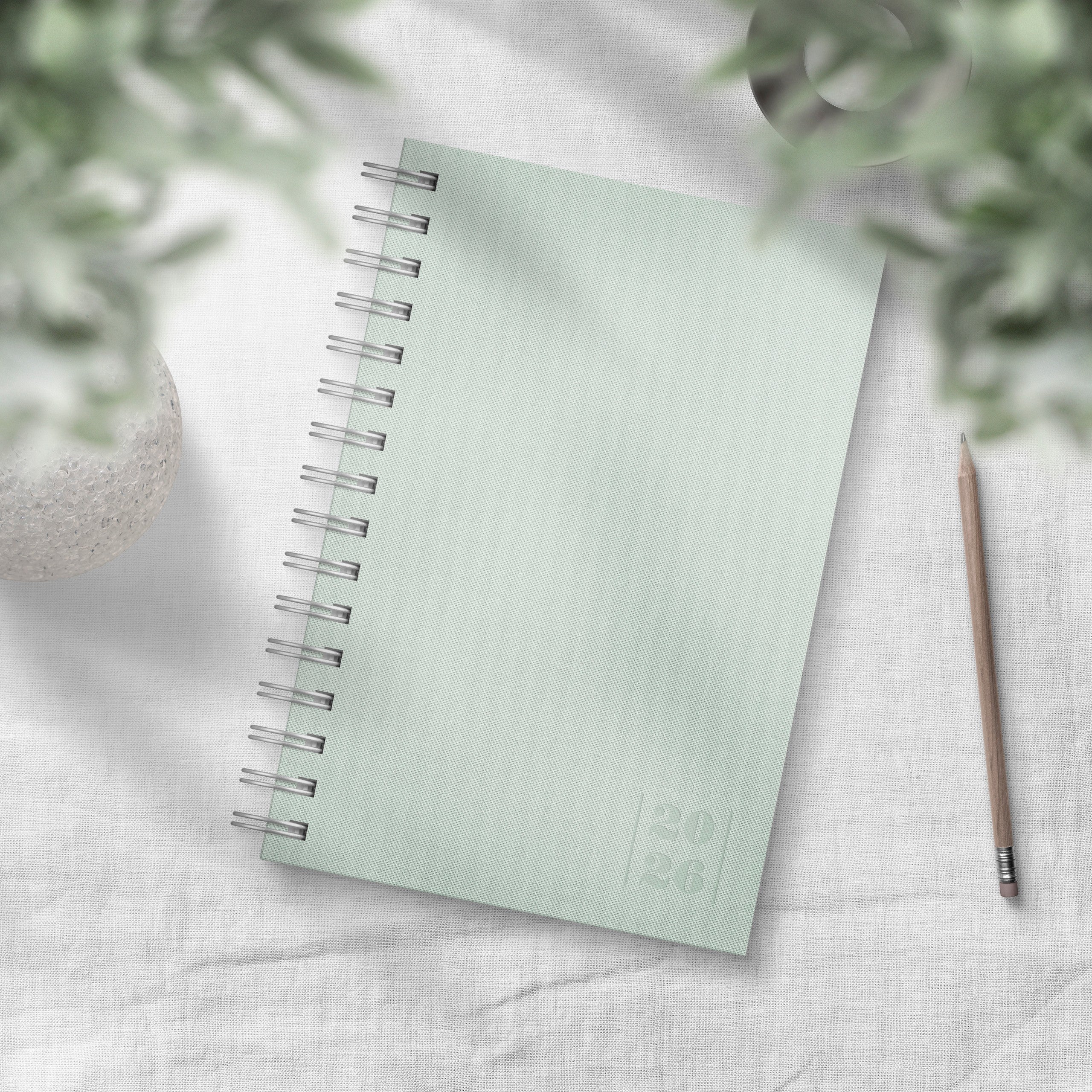 Dagbok Textile 2026 grön