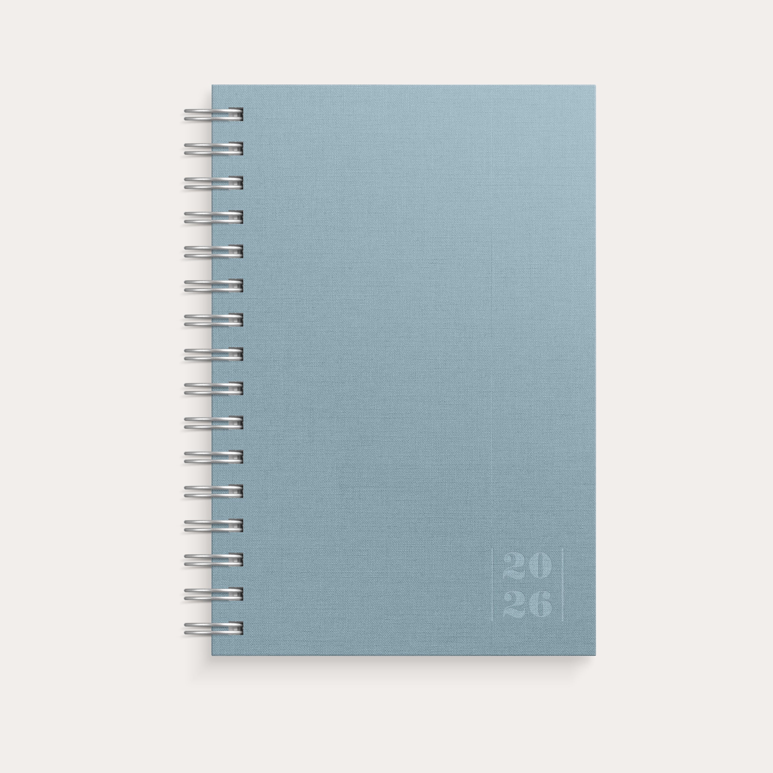 Dagbok Textile 2026 blå