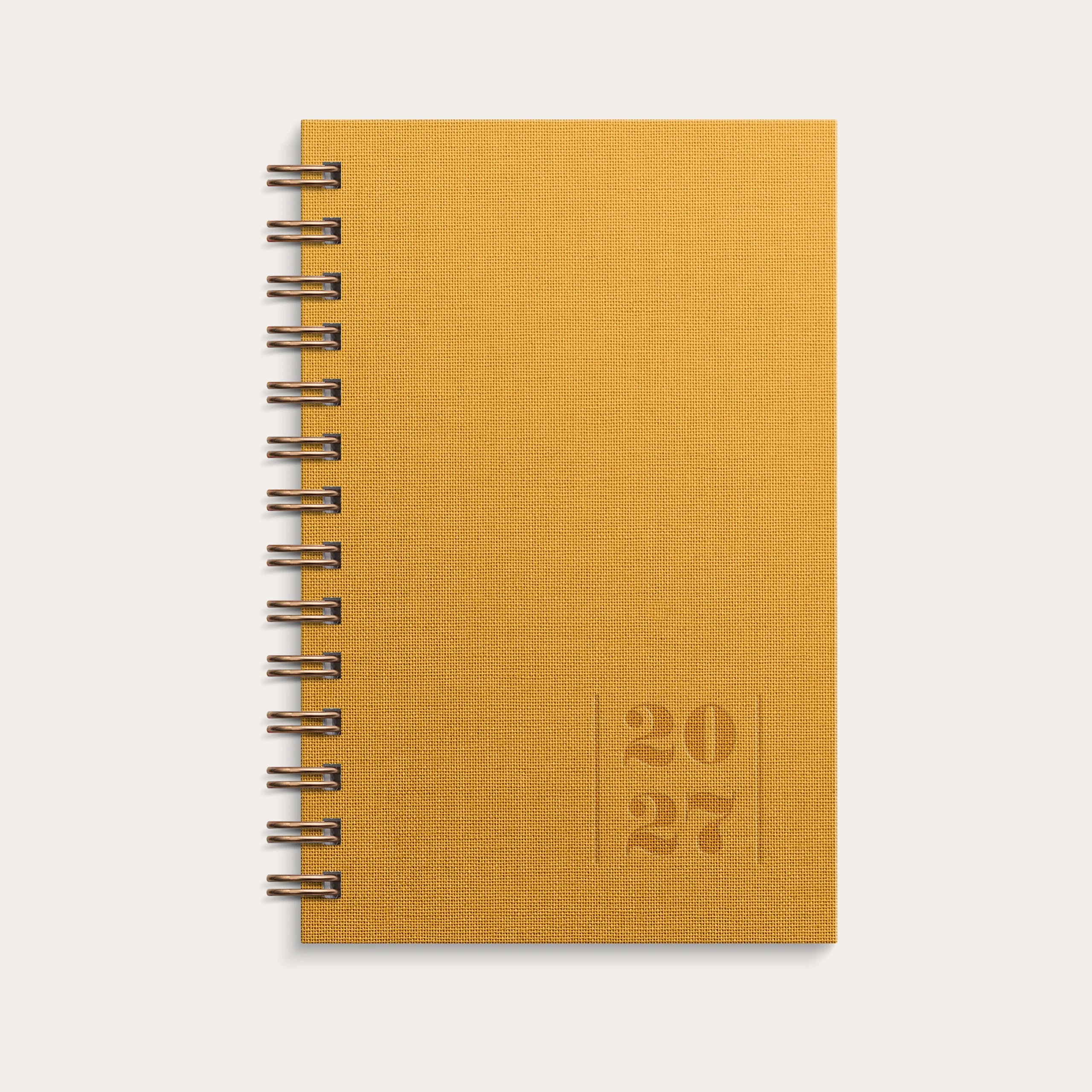 Kalender 2027 Leader Textile senapsgul