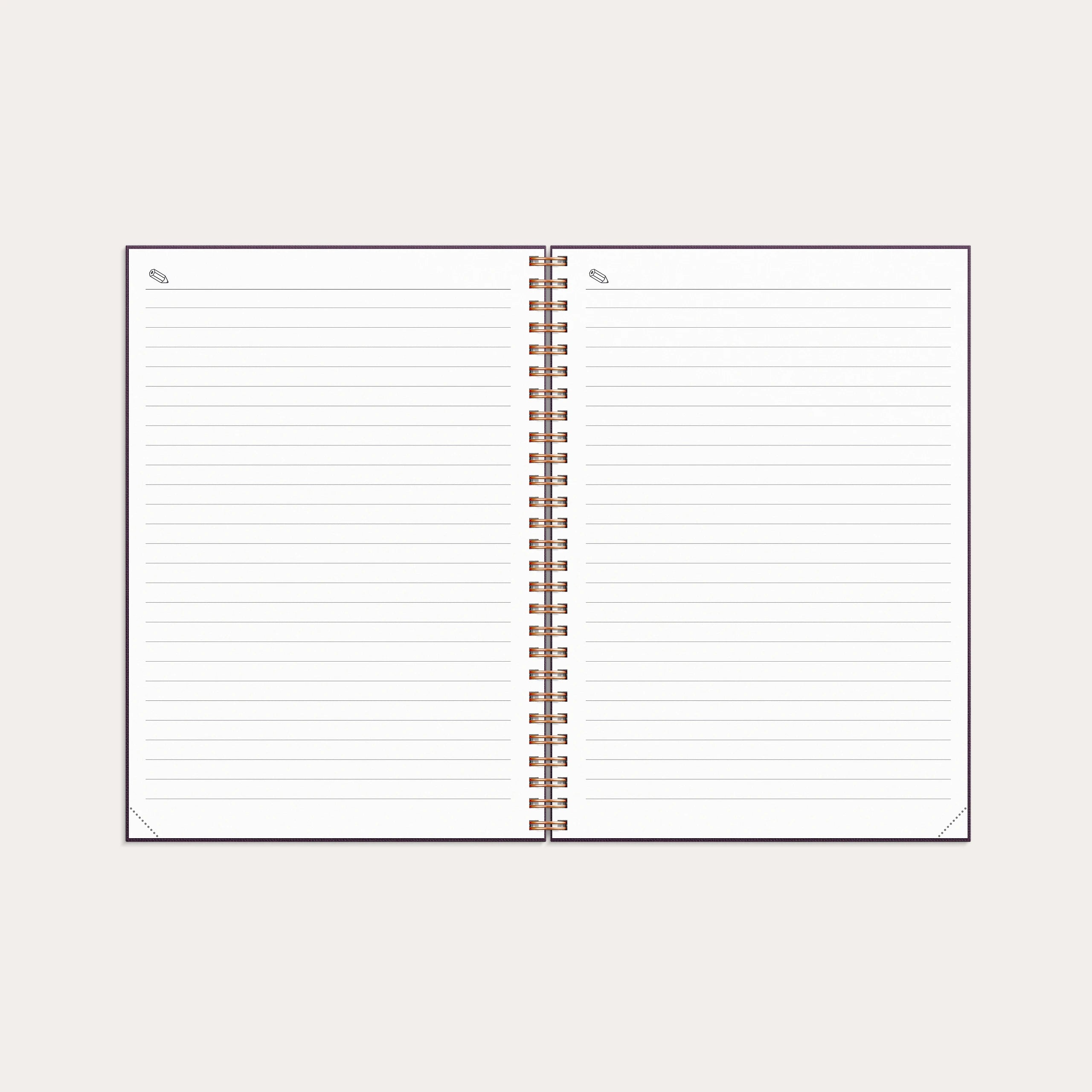 Kalender 2027 Business A5 Textile plommon