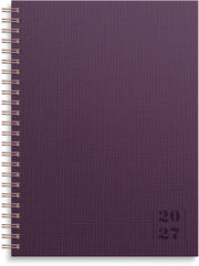 Kalender 2027 Business A5 Textile plommon