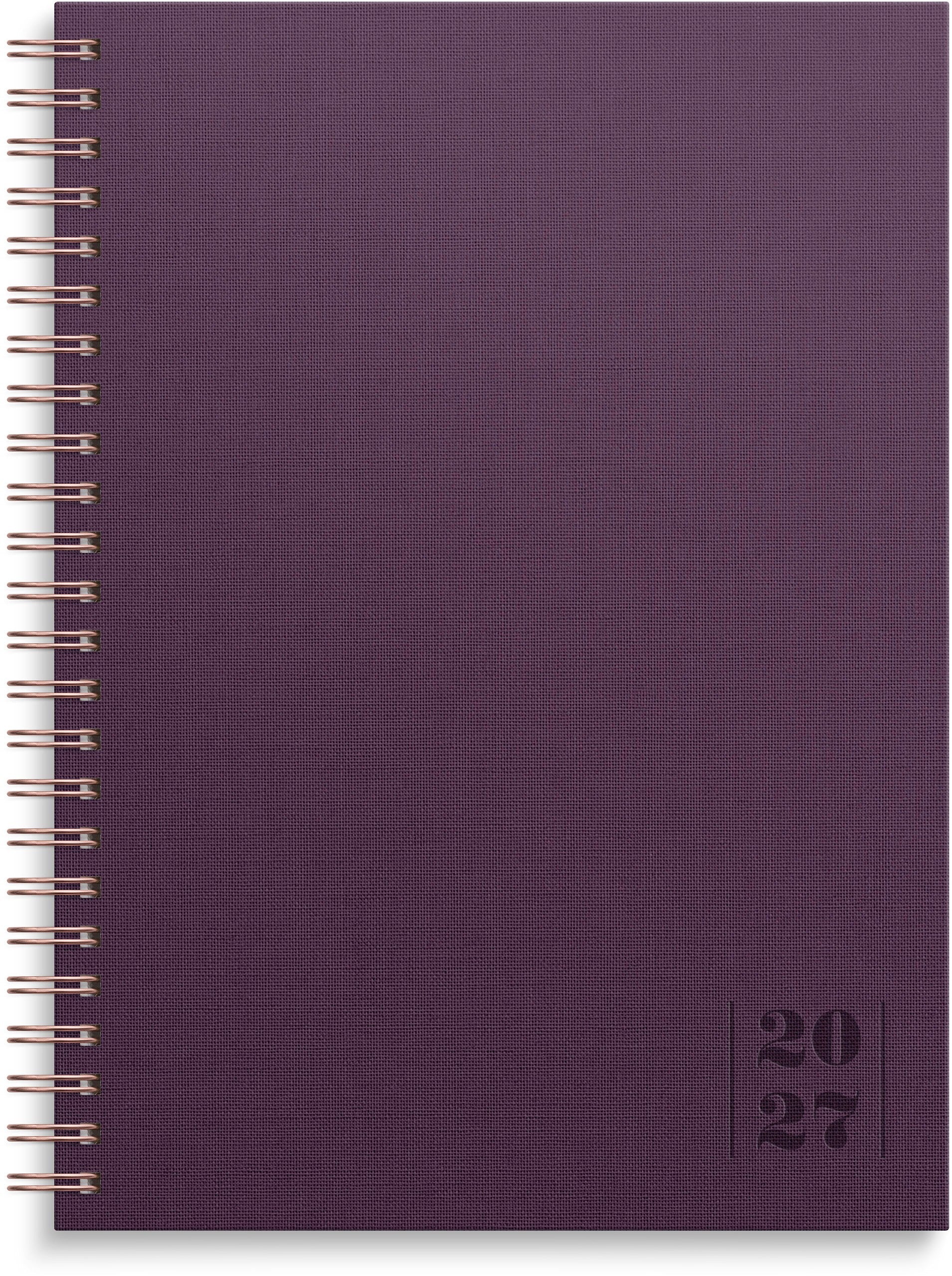 Kalender 2027 Business A5 Textile plommon