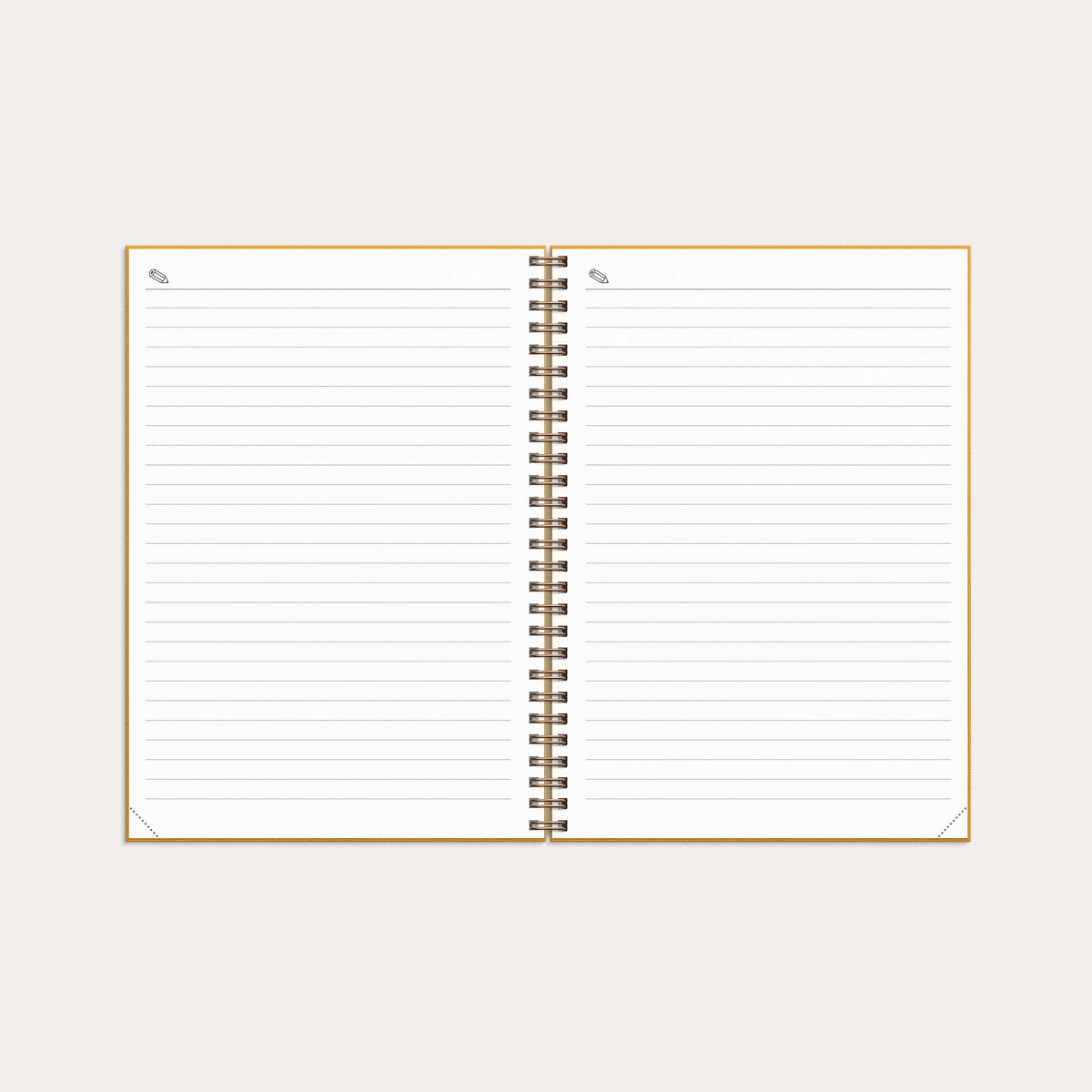 Kalender 2027 Business A5 Textile senapsgul