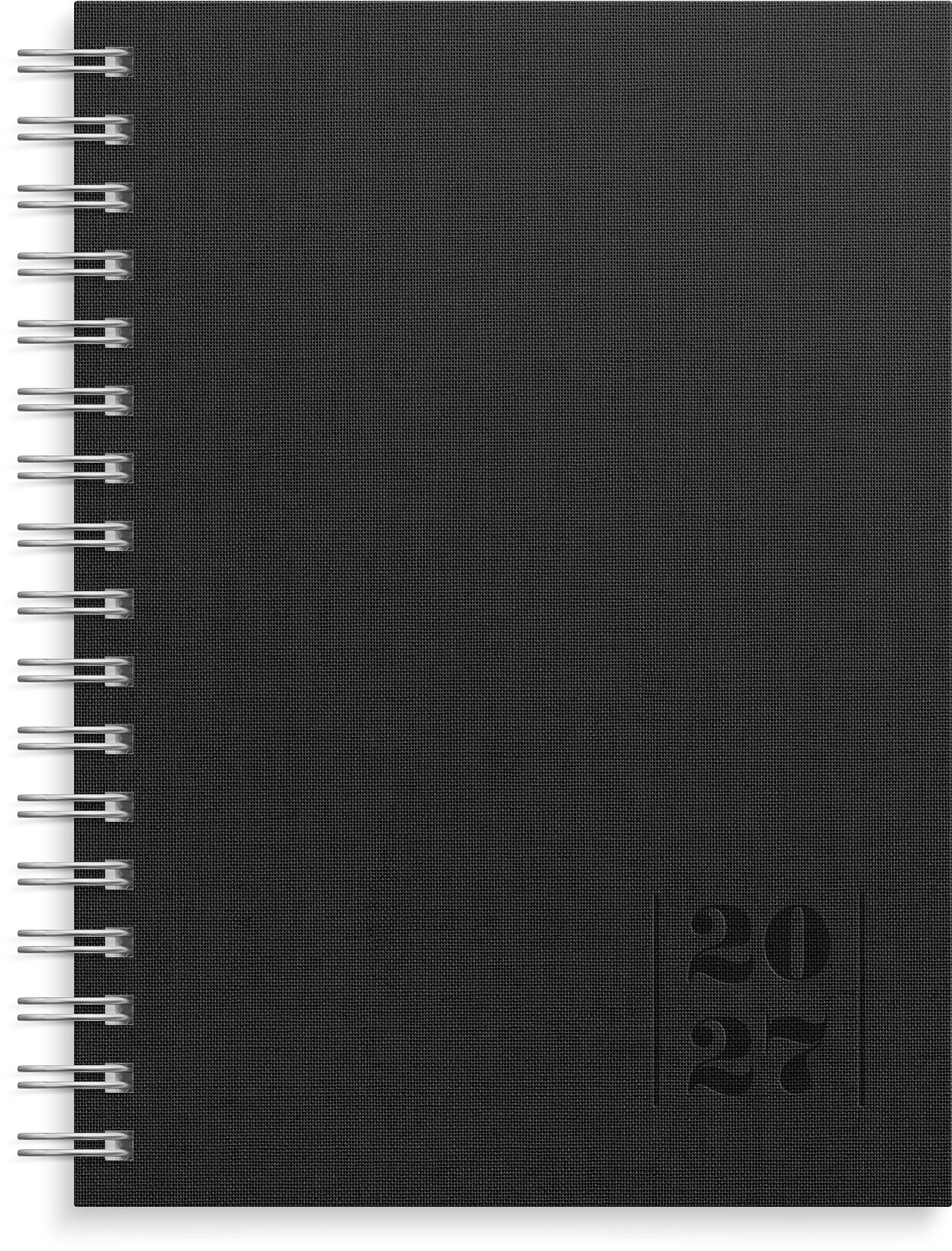 Kalender 2027 Weekly A6 Textile svart