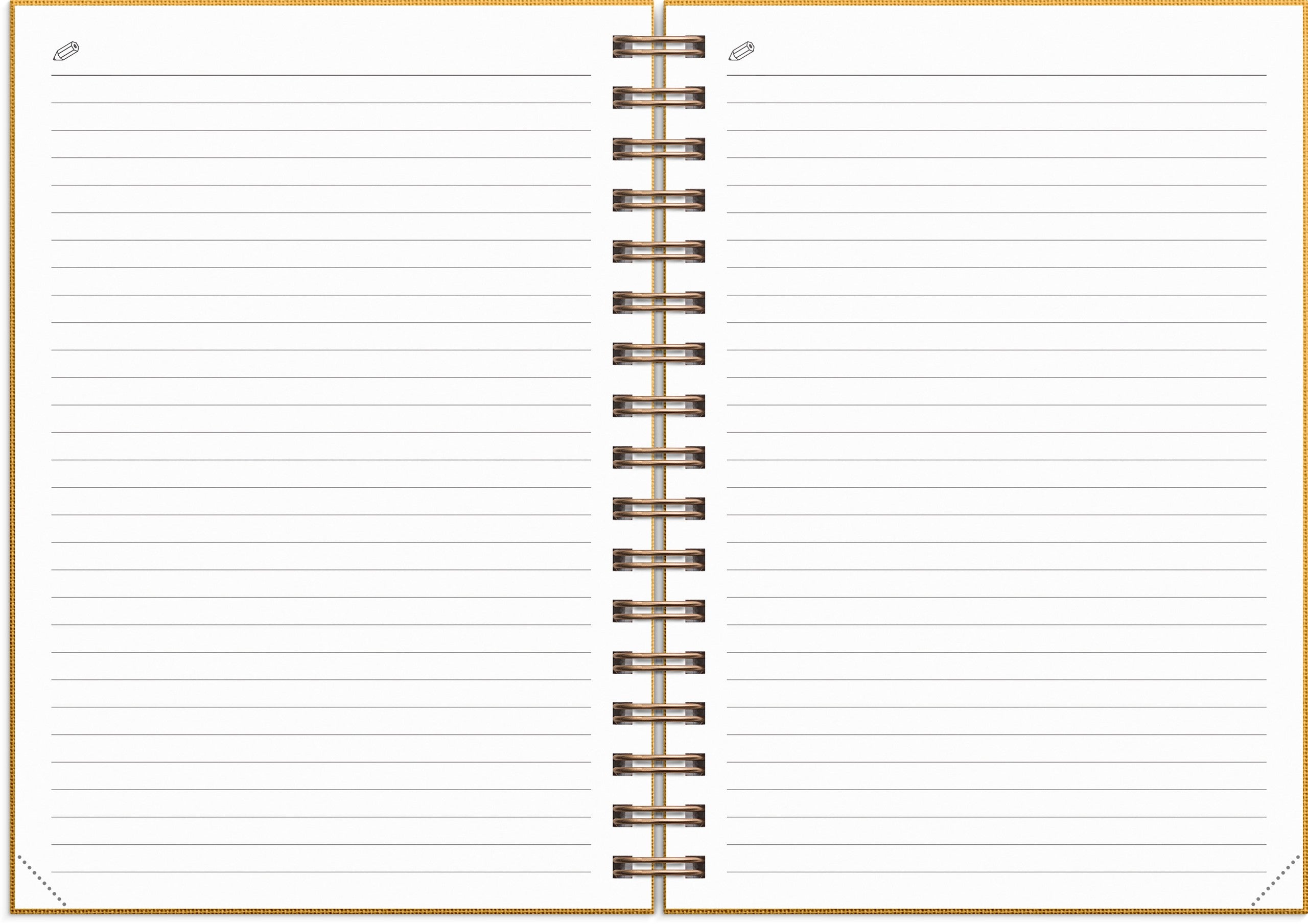 Kalender 2027 Weekly A6 Textile senapsgul