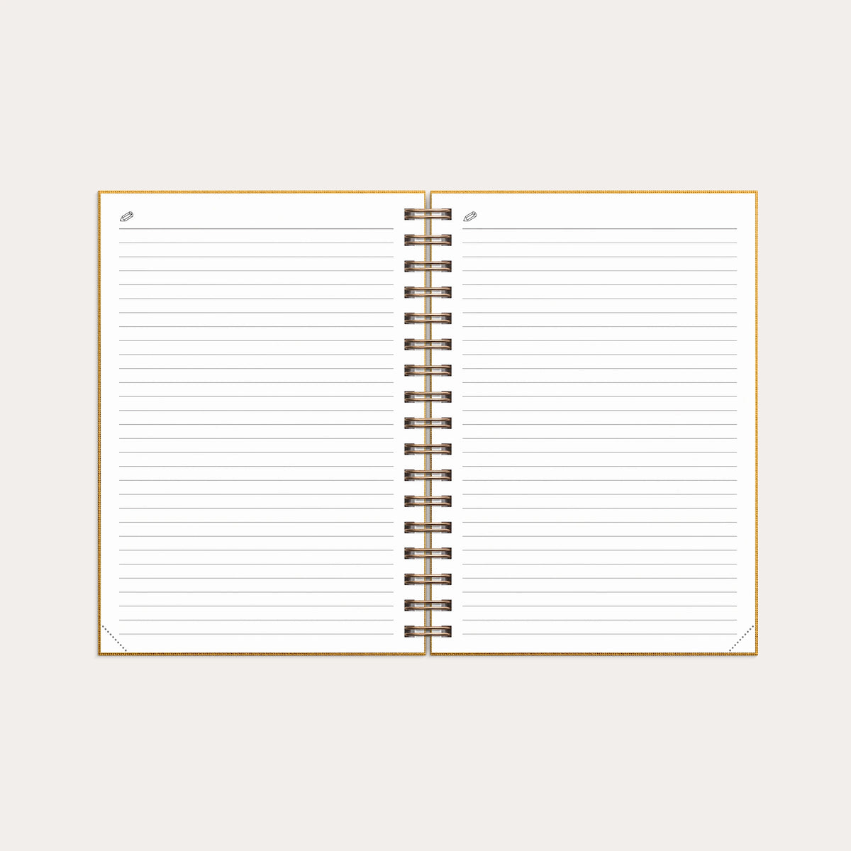 Kalender 2027 Weekly A6 Textile senapsgul