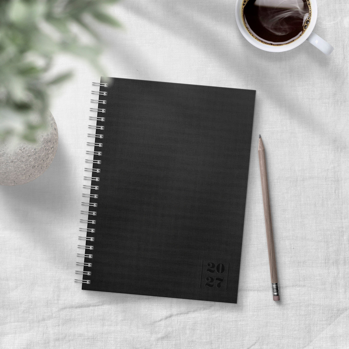 Kalender 2027 Senator A5 Textile svart
